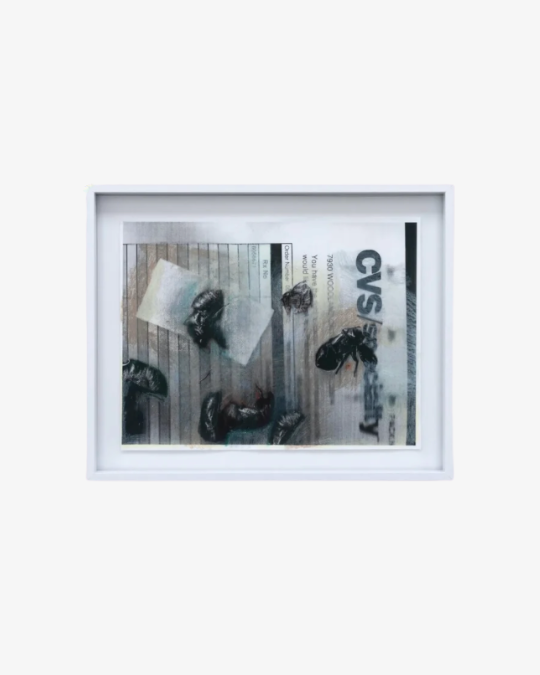 Katz Tepper 
Cicadas on CVS Pharmacy Receipt 2, 2025 
Toner and colored pencil on printer paper 
21.6 x 27.9 cm 
8.5 x 11 in. 