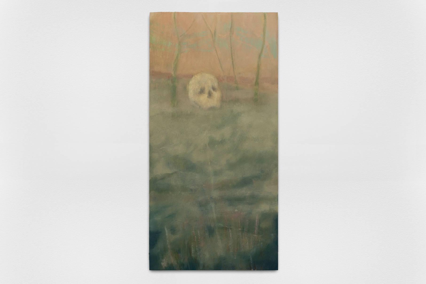 "Mi Soplete, (...expectation belongs to the body, whereas) hope belongs to the soul.", 2026 
oil on panel 
50 x 25 cm 
19.68 x 9.84 in.  