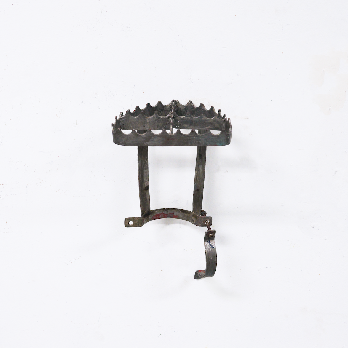 David L. Johnson 
Loiter (David, Robert, Jeffrey), 2023 
Removed standpipe spike 
41 × 21 × 18 cm 
16 × 8 1/6 × 7 in. 