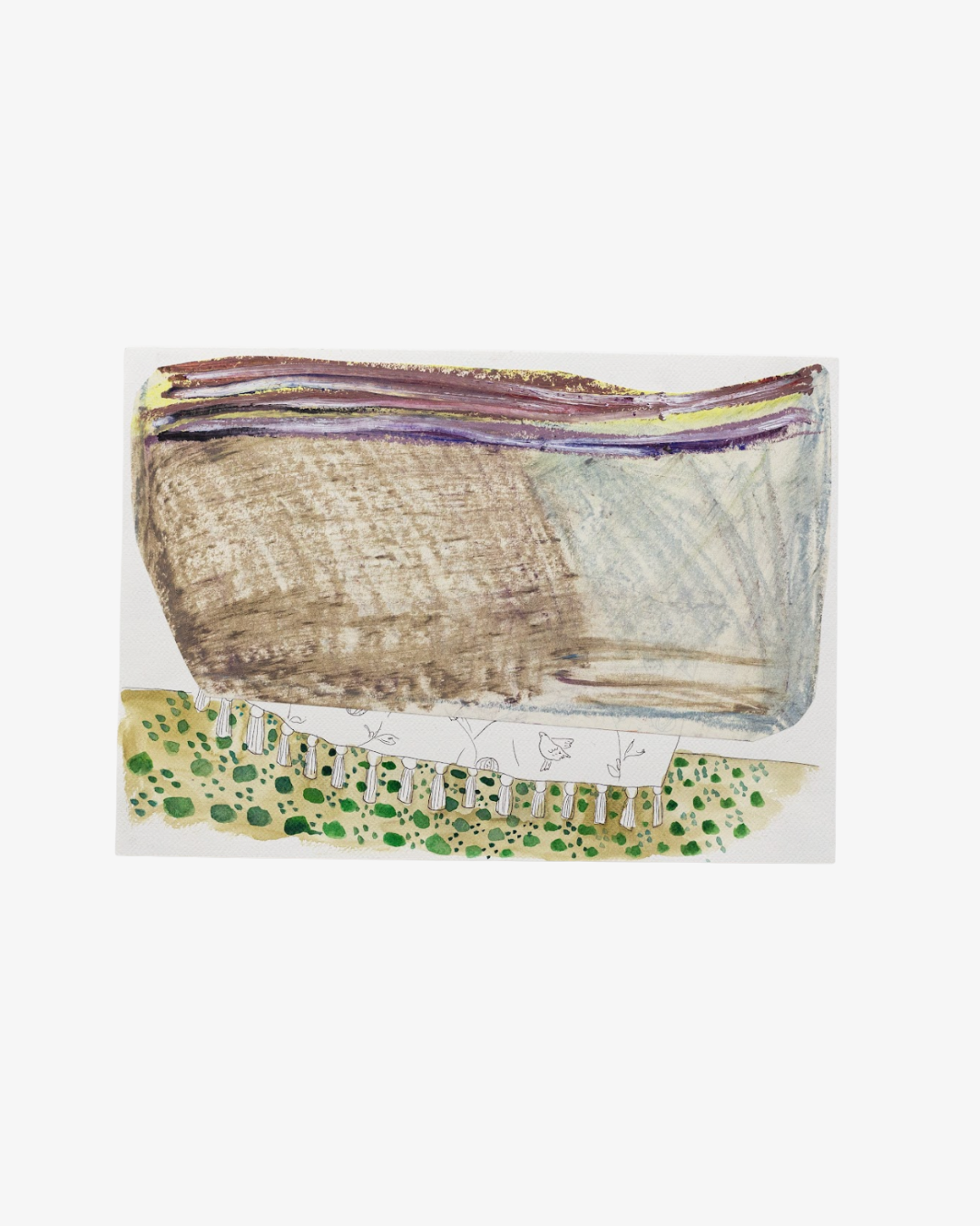 My-Lan Hoang-Thuy 
Untitled, 2025 
Oil pastel, ink and watercolor on paper 
42 x 30 cm 
16.5 in. x 12 in. 