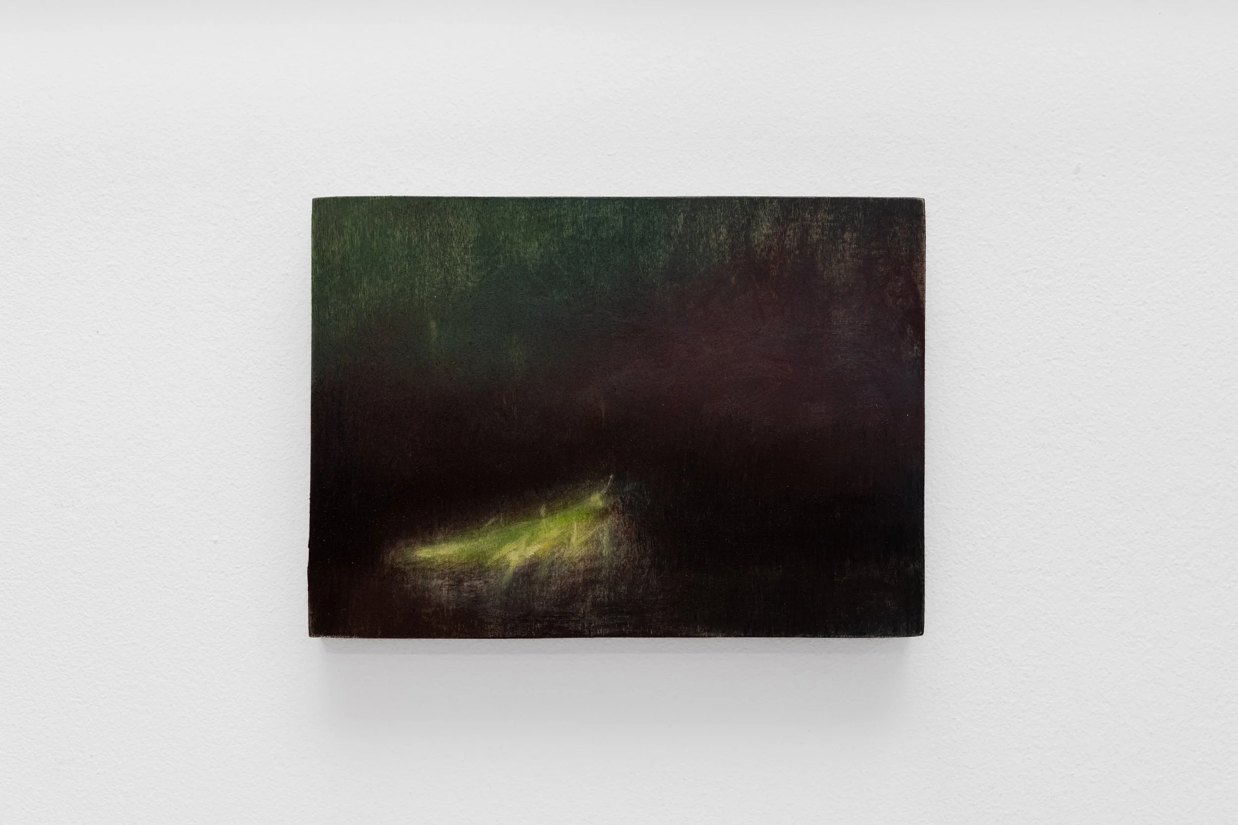 Tell the stars I'm coming, make them leave a space for me, 2025 
Oil on panel 
12.5 x 17.7 cm 
5 x 7 in. 