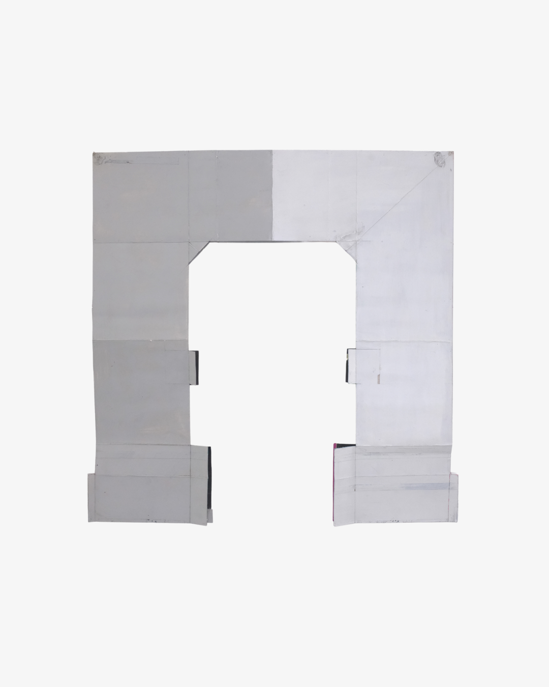 Bailey Connolly 
Ox, 2021  
Cardstock, enamel paint, tape, marker and pencil 
69.2 x 68.58 cm 
27.25 in. x 27 in. 