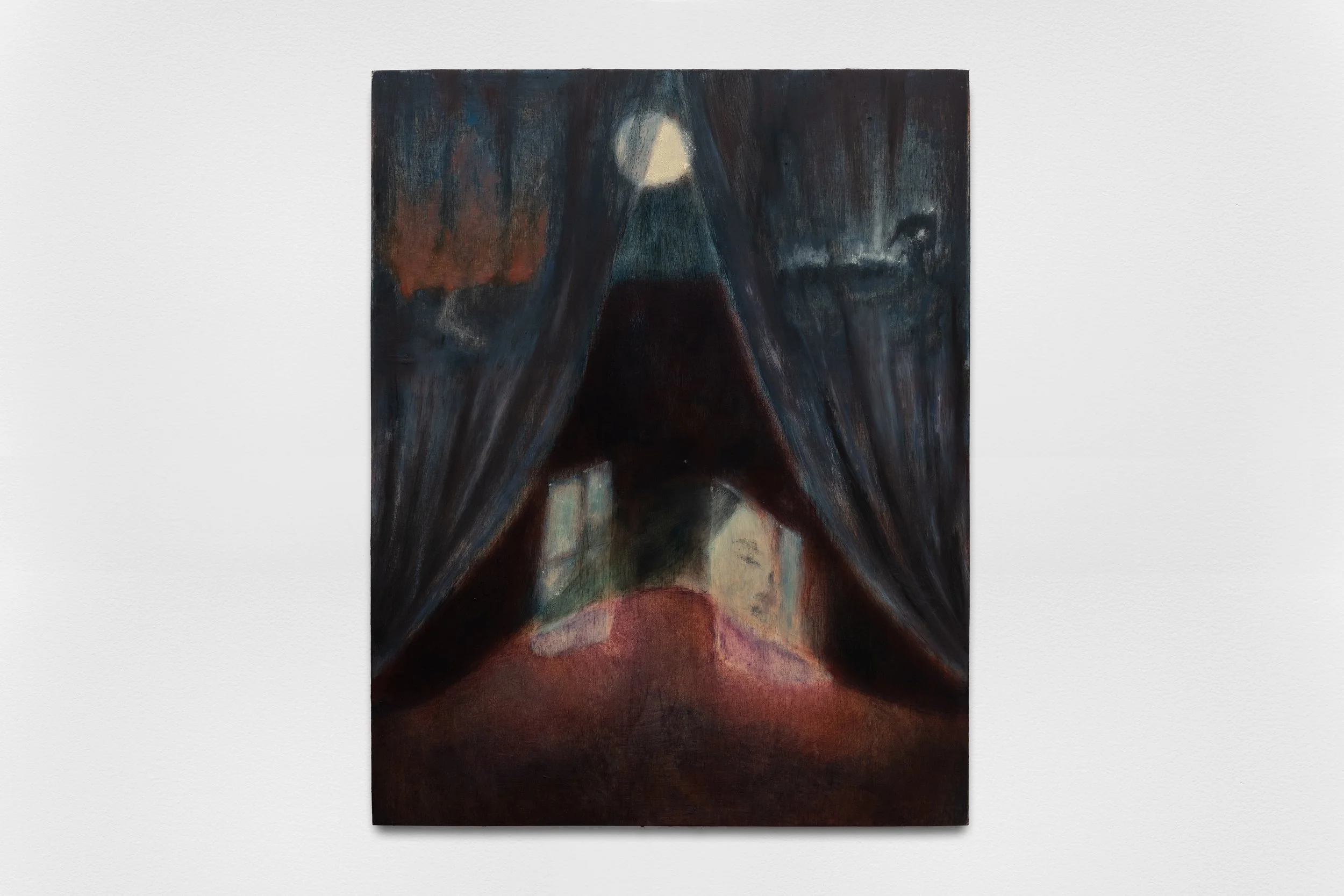 Taemong (태몽), 2026 
oil on panel 
35.5 x 28 cm  
13.97 x 11.02 in.  