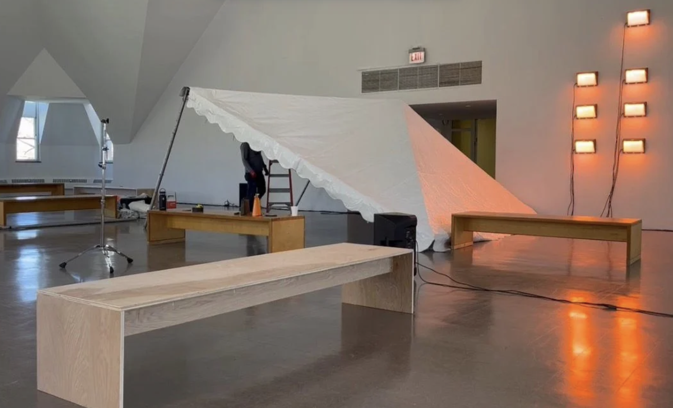 Devin T. Mays 
Test, 2026 
Monitors, 3-channel video 
10:05 (looped) 