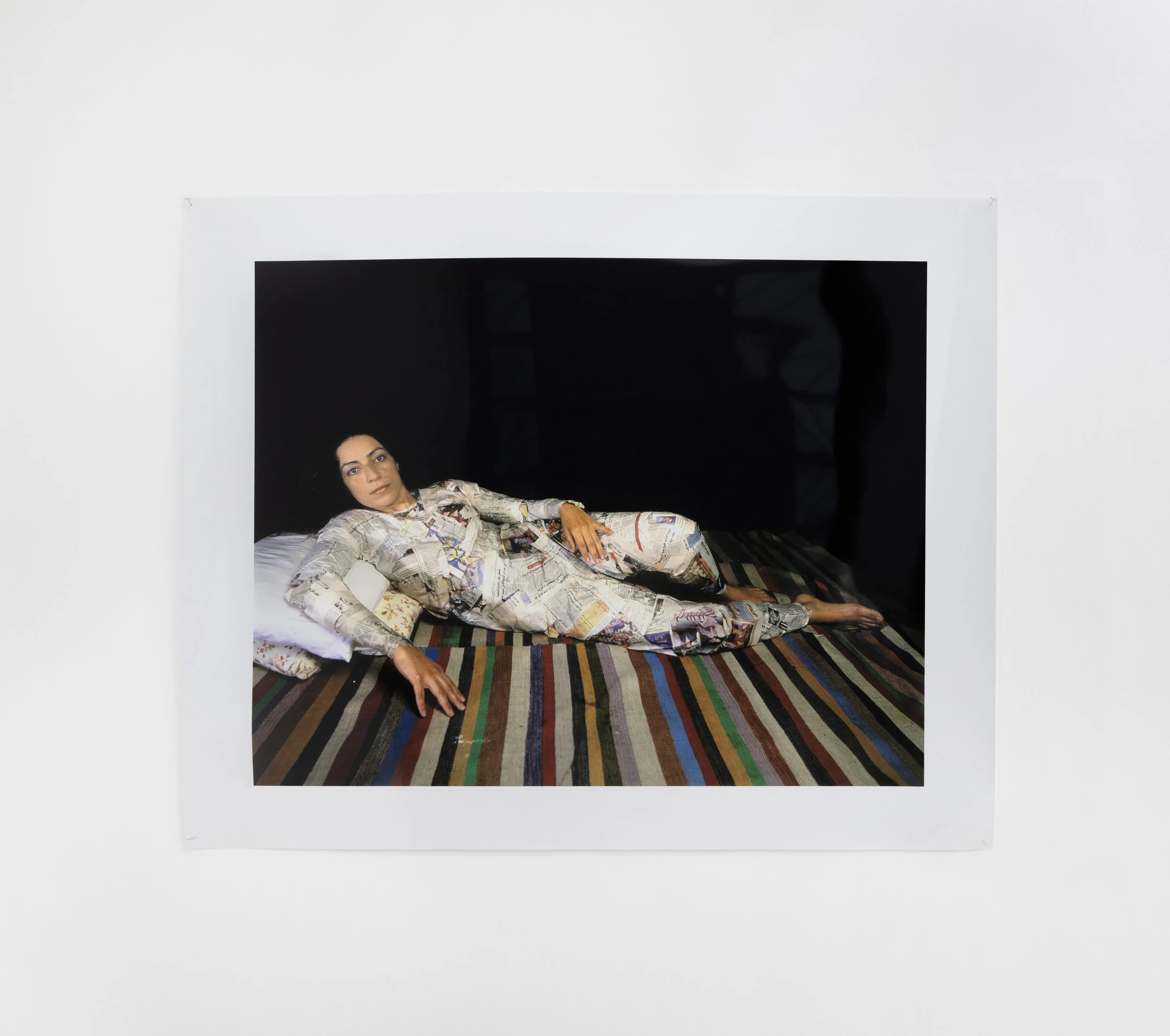 Raeda Saadeh 
Who Will Make Me Real?, 2005 
Edition 3/5 
Chromogenic print 
124 × 154 cm 
48.82 × 60.63 in. 