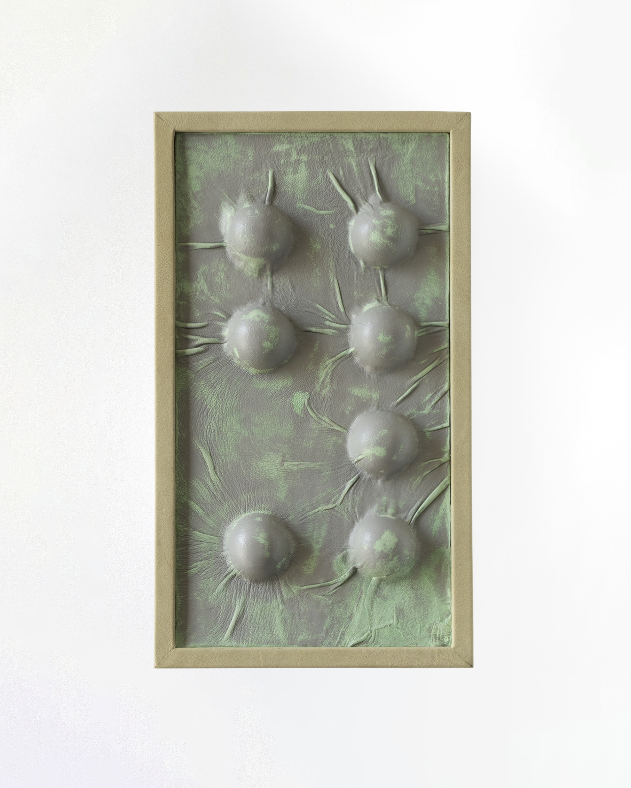 Loucia Carlier  
Sample, specimen, 2026  
Wood, leather, 3D prints, acrylic glass, various materials  
9 x 13 cm  
3.5 x 5.1  in.   
