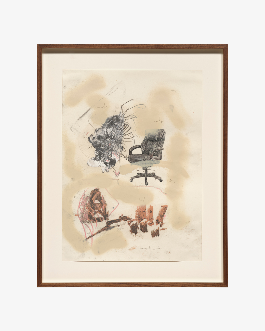 Uri Aran 
Untitled (Daydream), 2025 
Oil pastel, graphite, color pencil on paper 
76.2 x 55.9 cm 
30 in. x 22 in. 