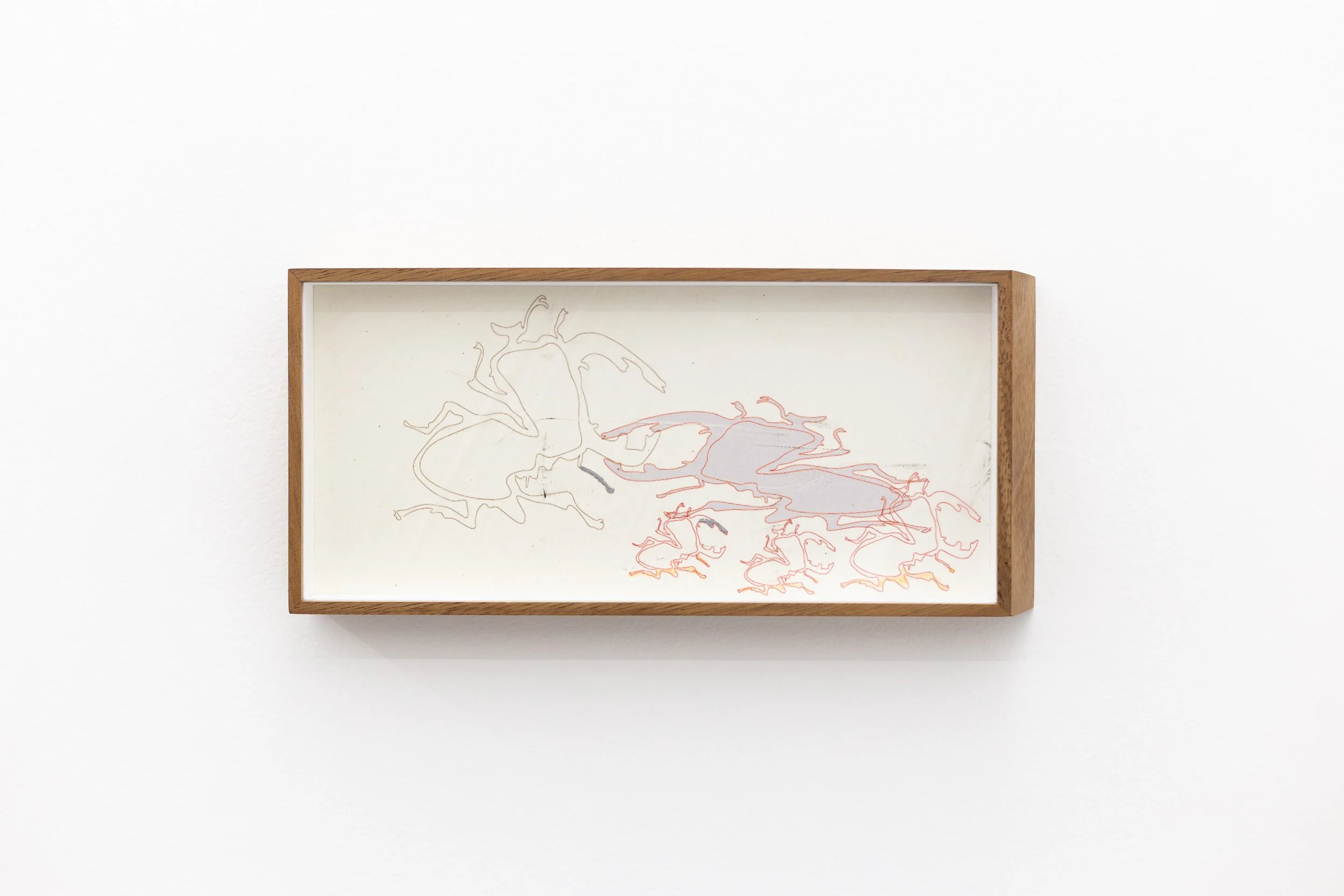Sidony O'Neal
the crowd is gauche, but the swarm is elegant, 2025
Inkjet and thermopaste on uda gami, spalted albizia frame
15.24 x 33.02 cm
6 x 13 in.