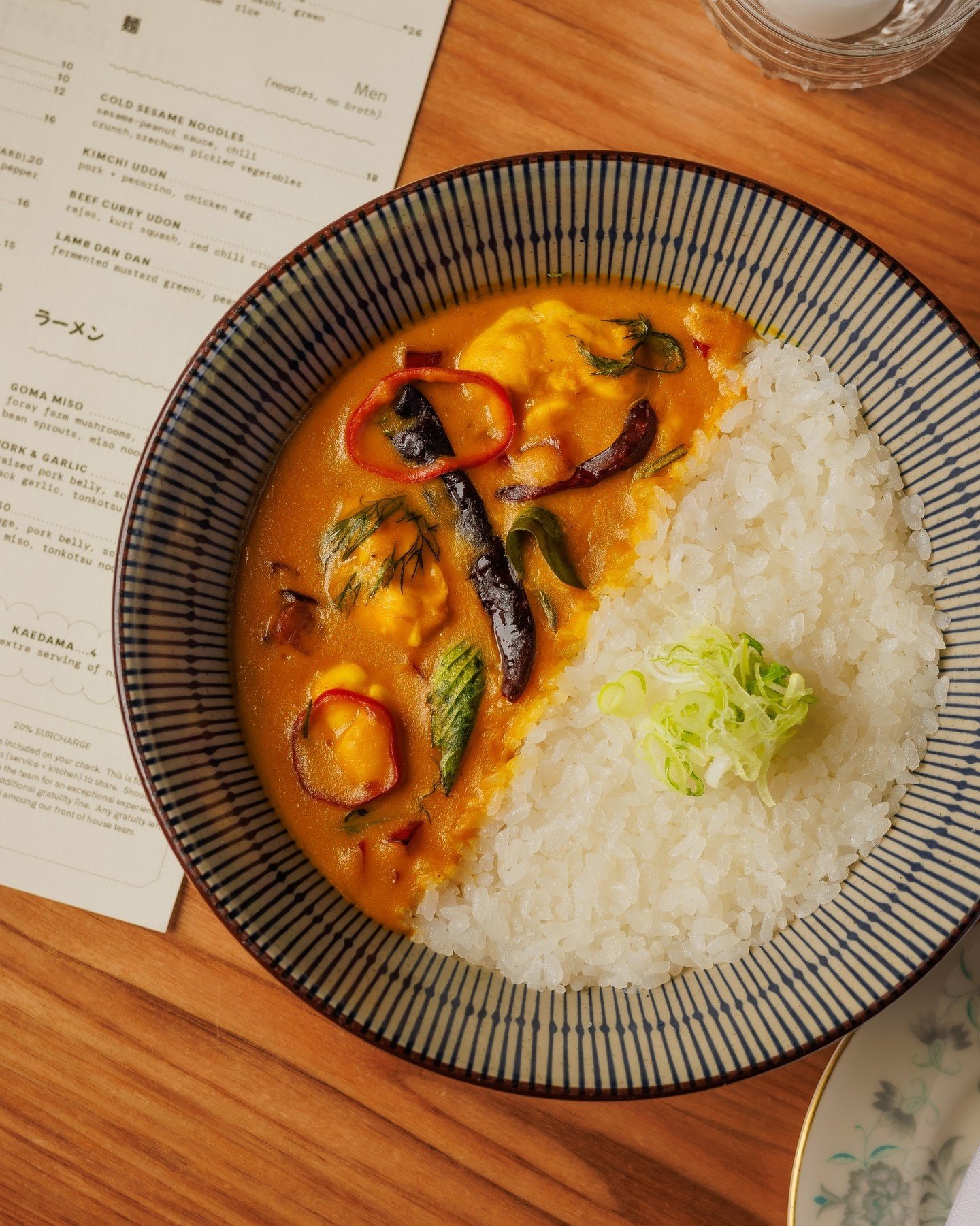 SKATE CHEEK GOLDEN CURRY // herbs + peppers, white rice. 

Golden hour on a plate. Layers of spice, depth, and comfort&mdash;crafted to stand out.