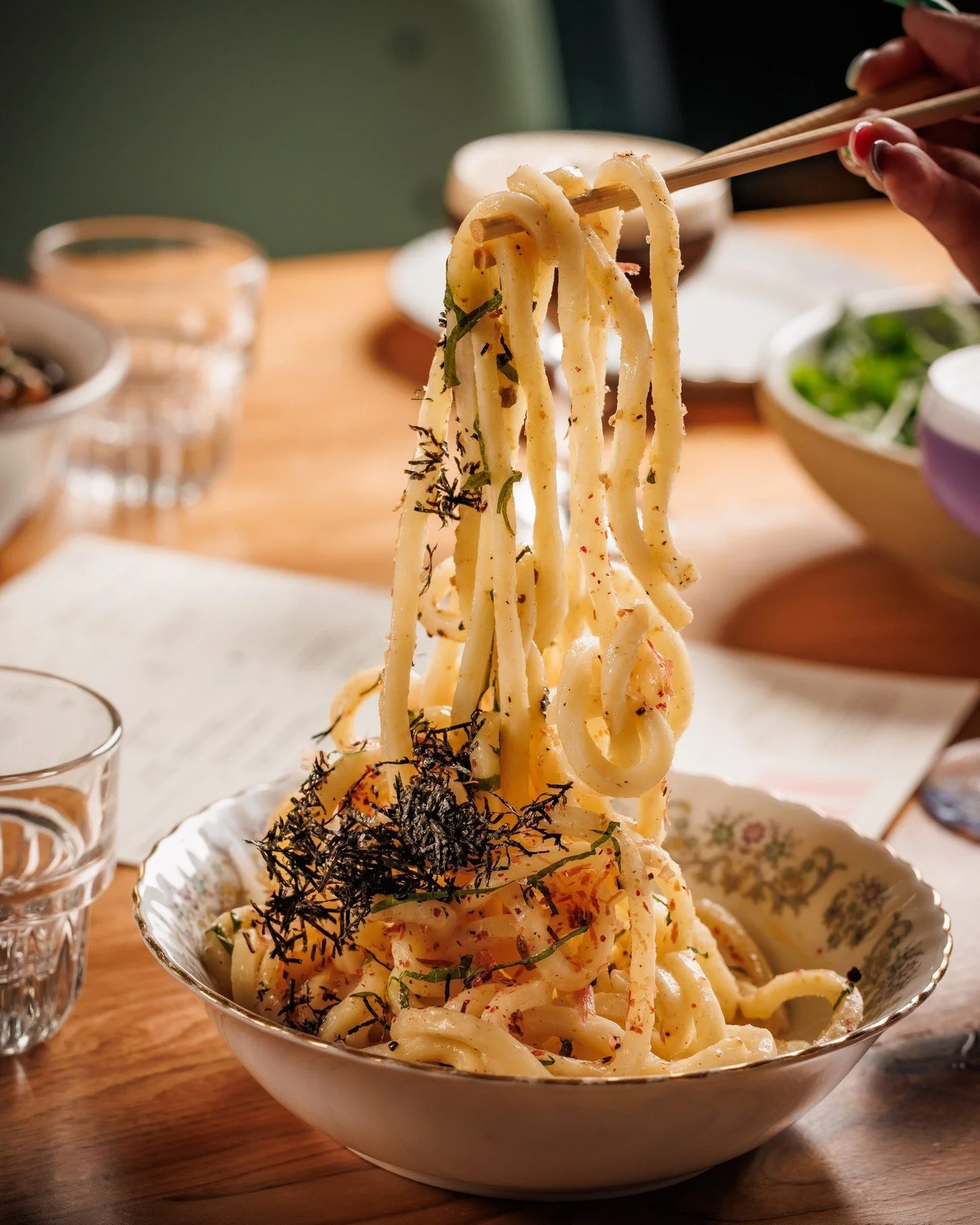 Last call for our uni udon &mdash; She&rsquo;s leaving soon. You know what to do.

UNI UDON // pink peppercorn, pecorino, shiso.