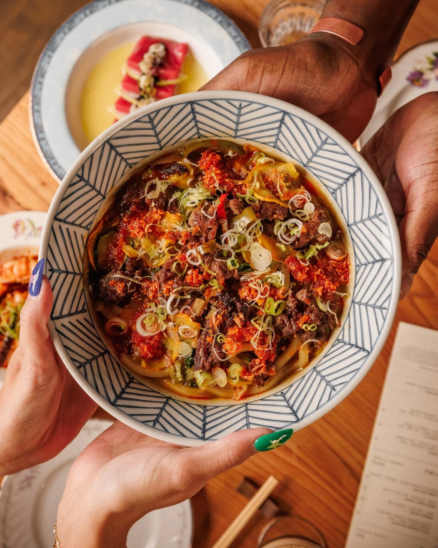 A bowl that hits hard and warms slow. 🫂 

BEEF CURRY UDON // rajas, butternut squash, red chili crunch
