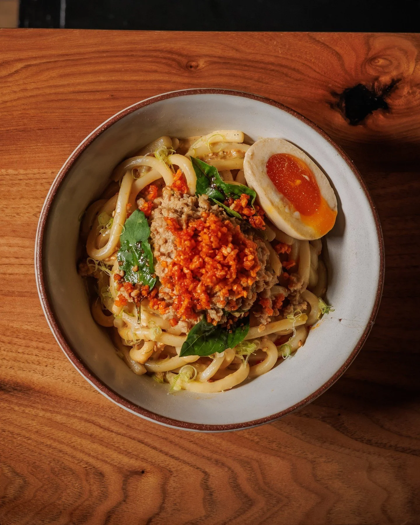 This Chicken Tan Tan walked so your HH plans could run.

Come try this HH exclusive bite Tuesday-Friday, 4-5pm &amp; lunch service all weekend long! 

💥 CHICKEN TAN TAN // udon noodles, spicy chicken, soy egg.