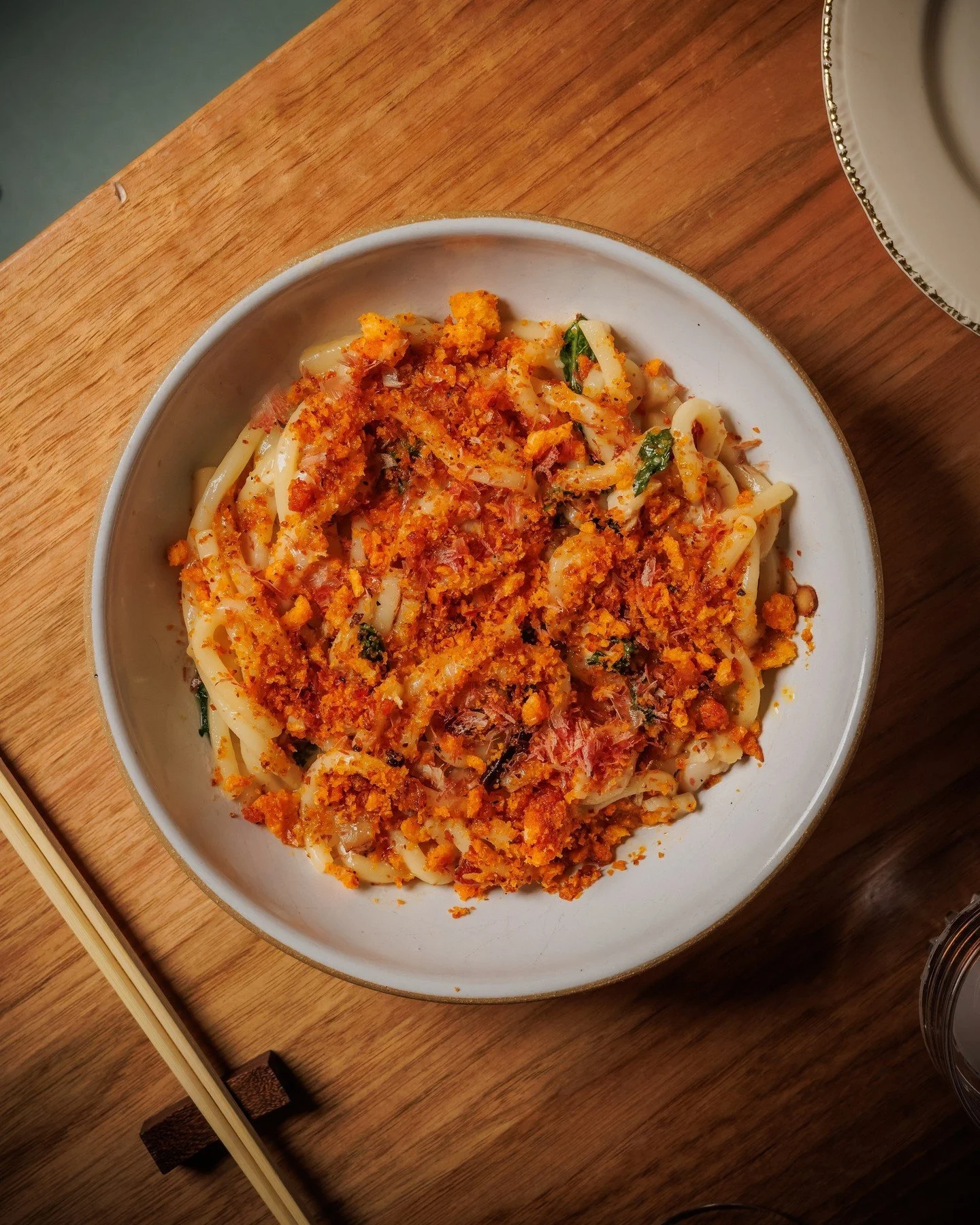 A little Saugatuck in the Rockies. She traveled well.

CLAM UDON // speck, chili bread crumb, pecorino.