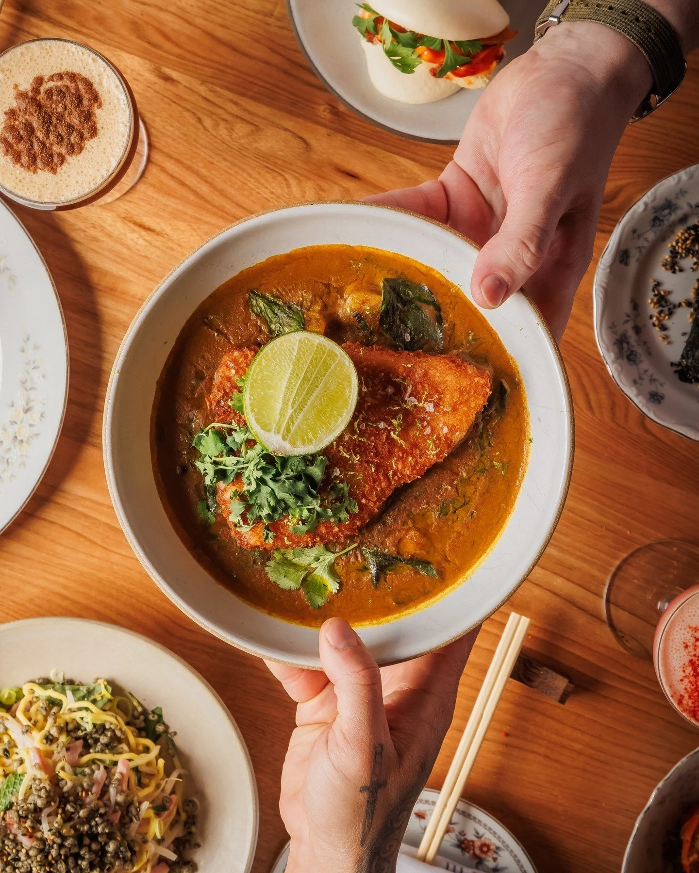 Ordered for the swordfish. Stayed for the sauce. 🥵 

💥COCONUT SWORDFISH // root vegetables, golden curry.