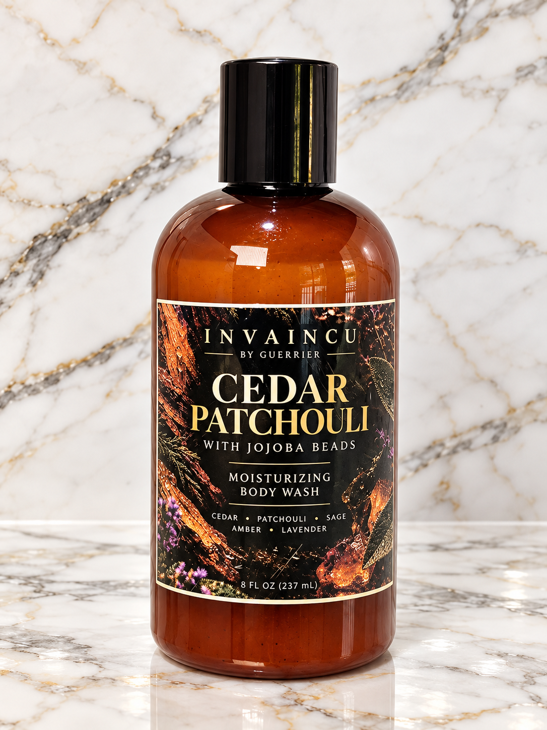 Luxury Cedar Patchouli Body Wash on Marble.png