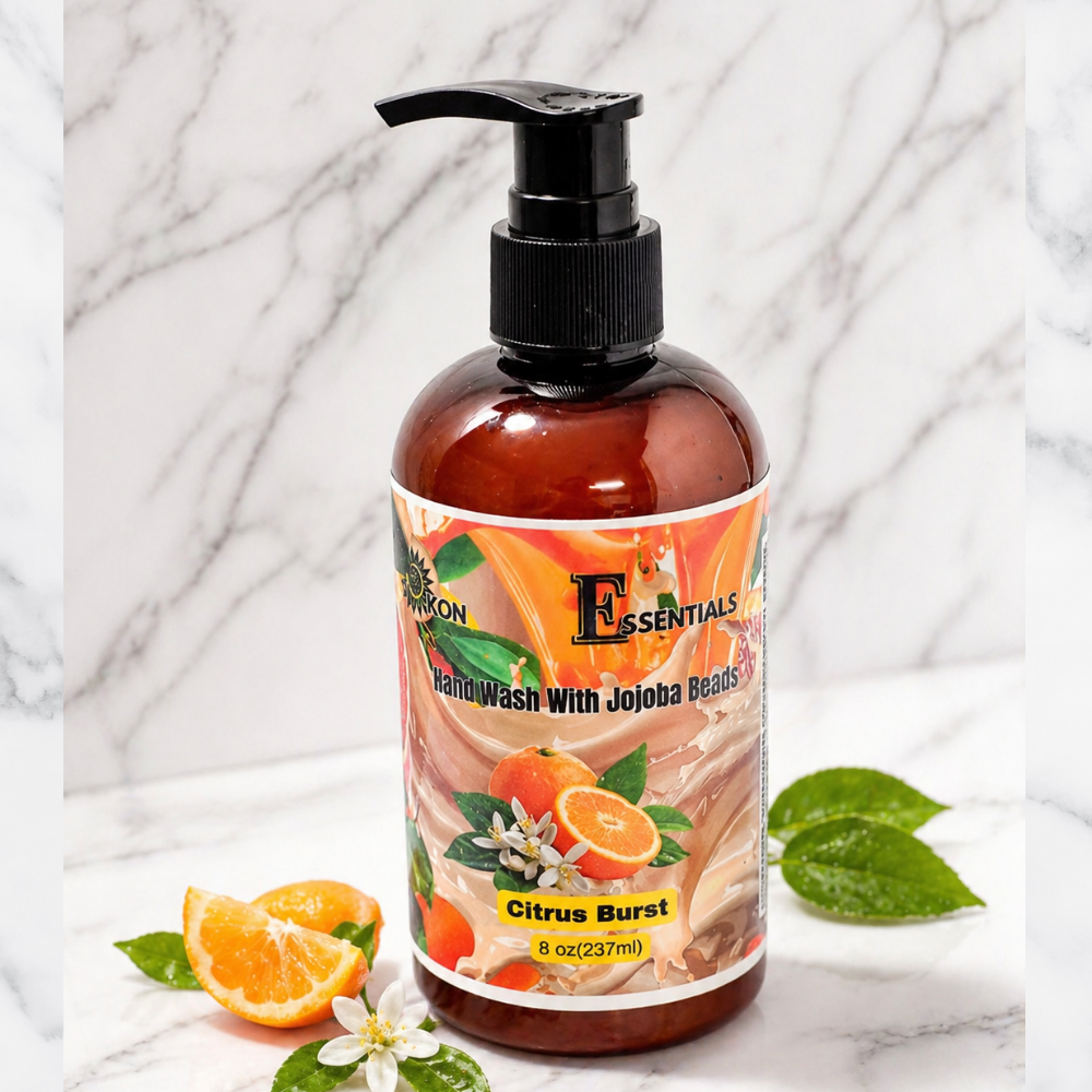 Luxury Thick Citrus Hand Wash 8oz | Moisturizing Gentle Hand Soap by Okon Essentials
