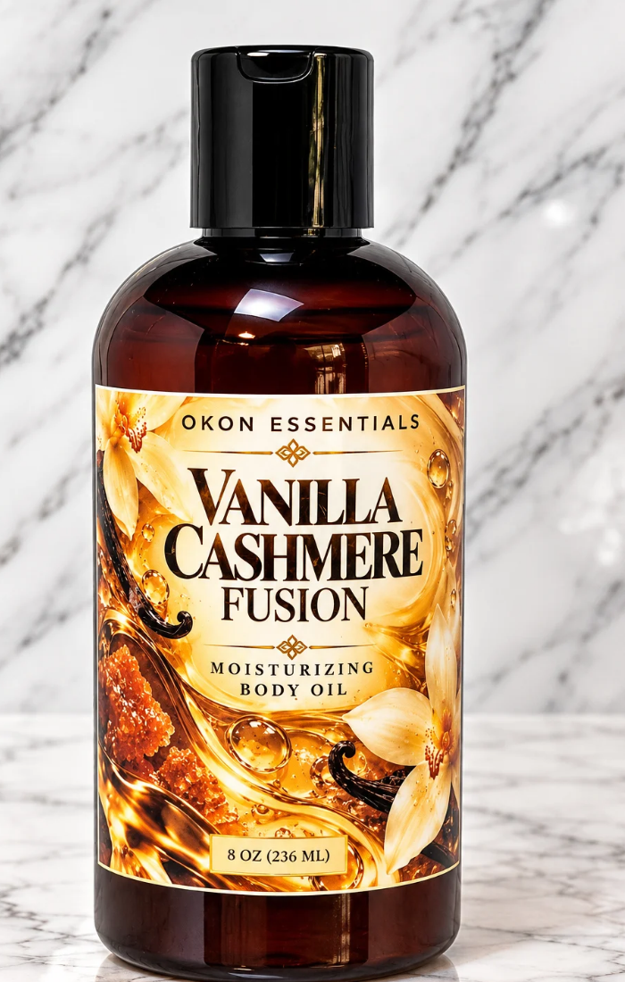 Moisturizing Body Oil: Vanilla Cashmere Fusion, Mango Fusion, Eucalyptus