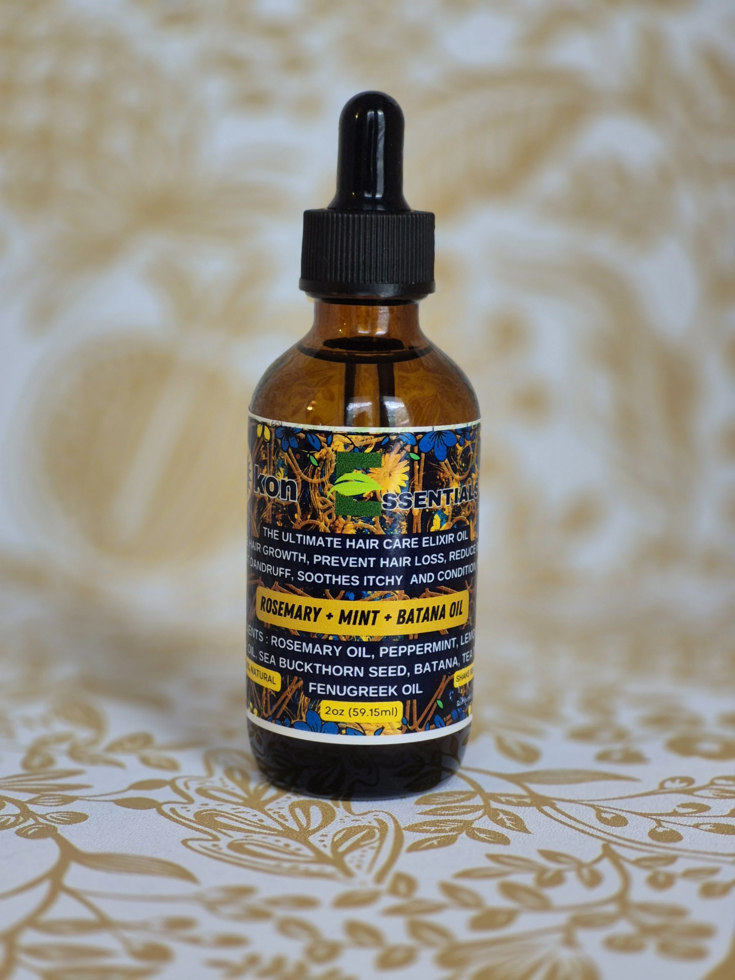 Rosemary Mint Batana Elixir Hair Oil 2 oz
