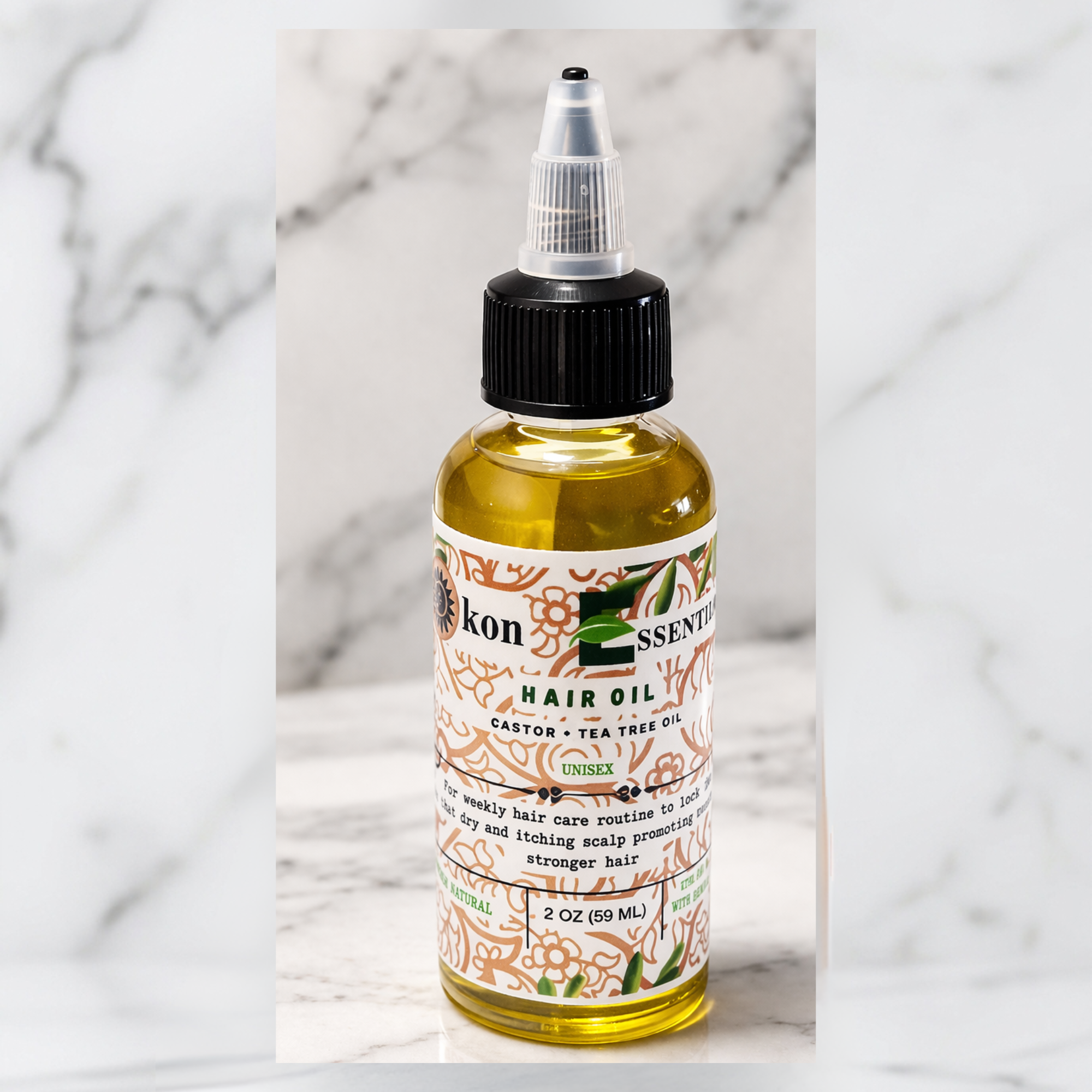 Castor And Tea Tree  Hair Oil 2 oz