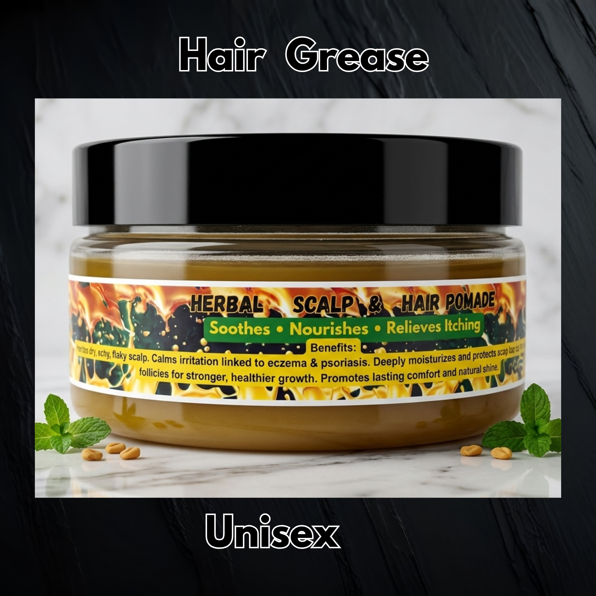 Herbal Scalp & Hair Grease 8 oz
