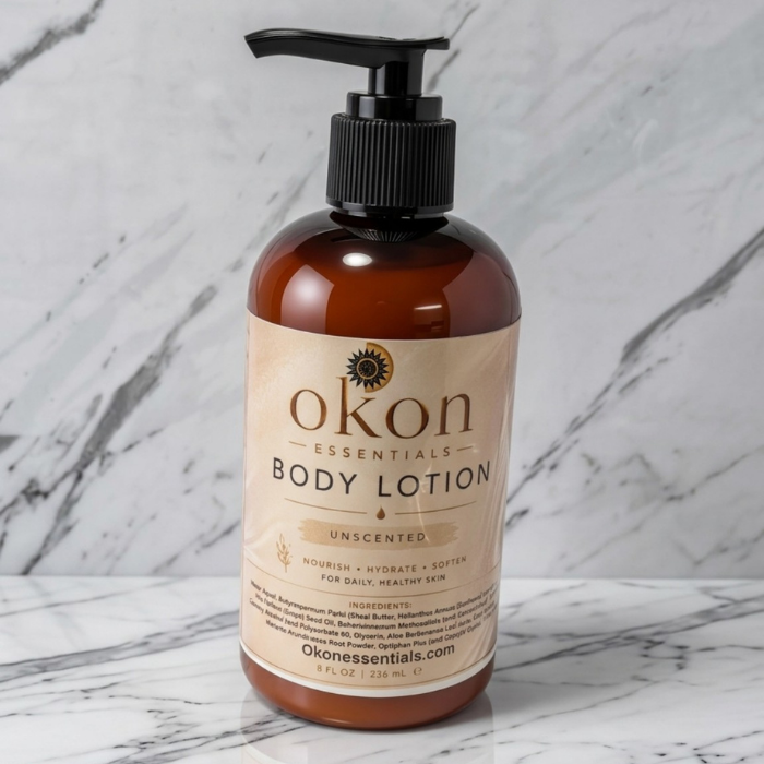 Unscented Body Lotion – Fragrance-Free Daily Moisturizer for Dry & Sensitive Skin | Deep Hydration, Soft Smooth Skin & Long-Lasting Moisture | 8 oz