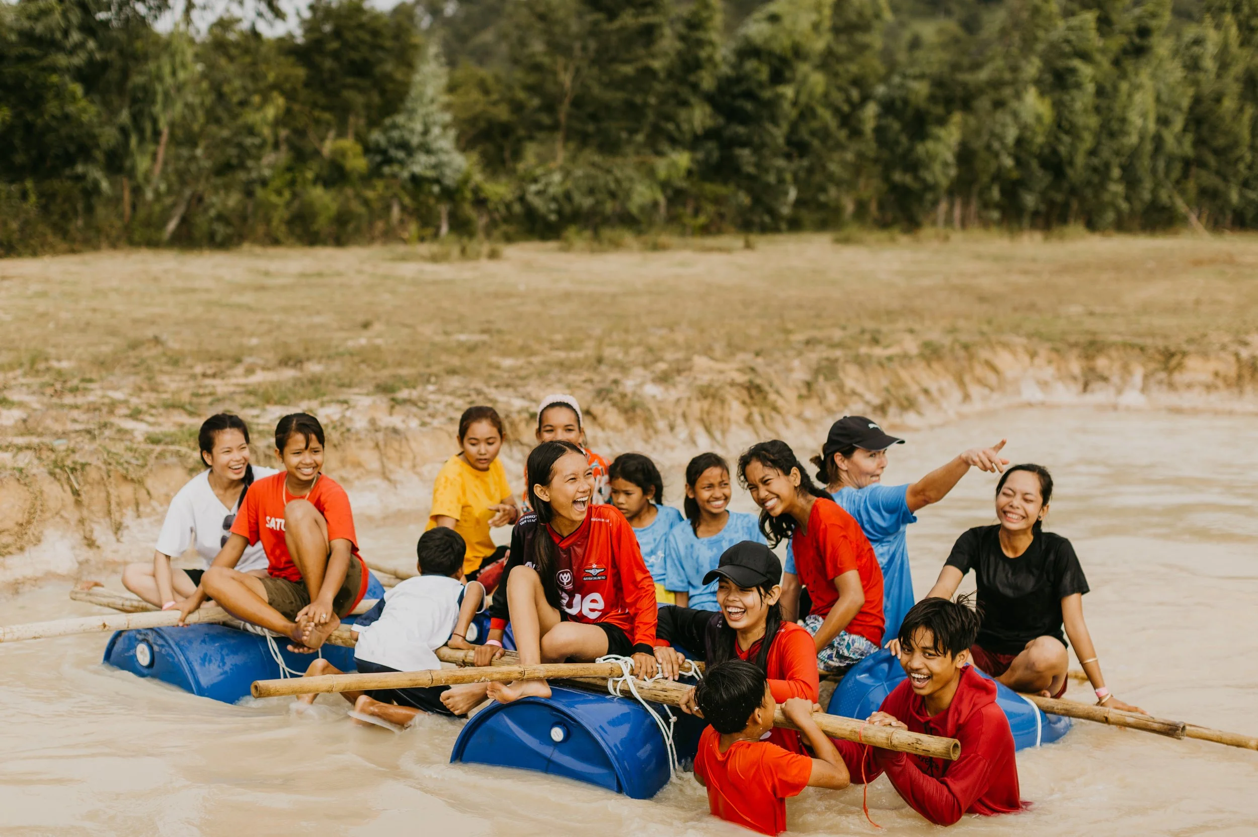 Camp Manyung Raft Building Raft Building Challenge — Shalom Valley