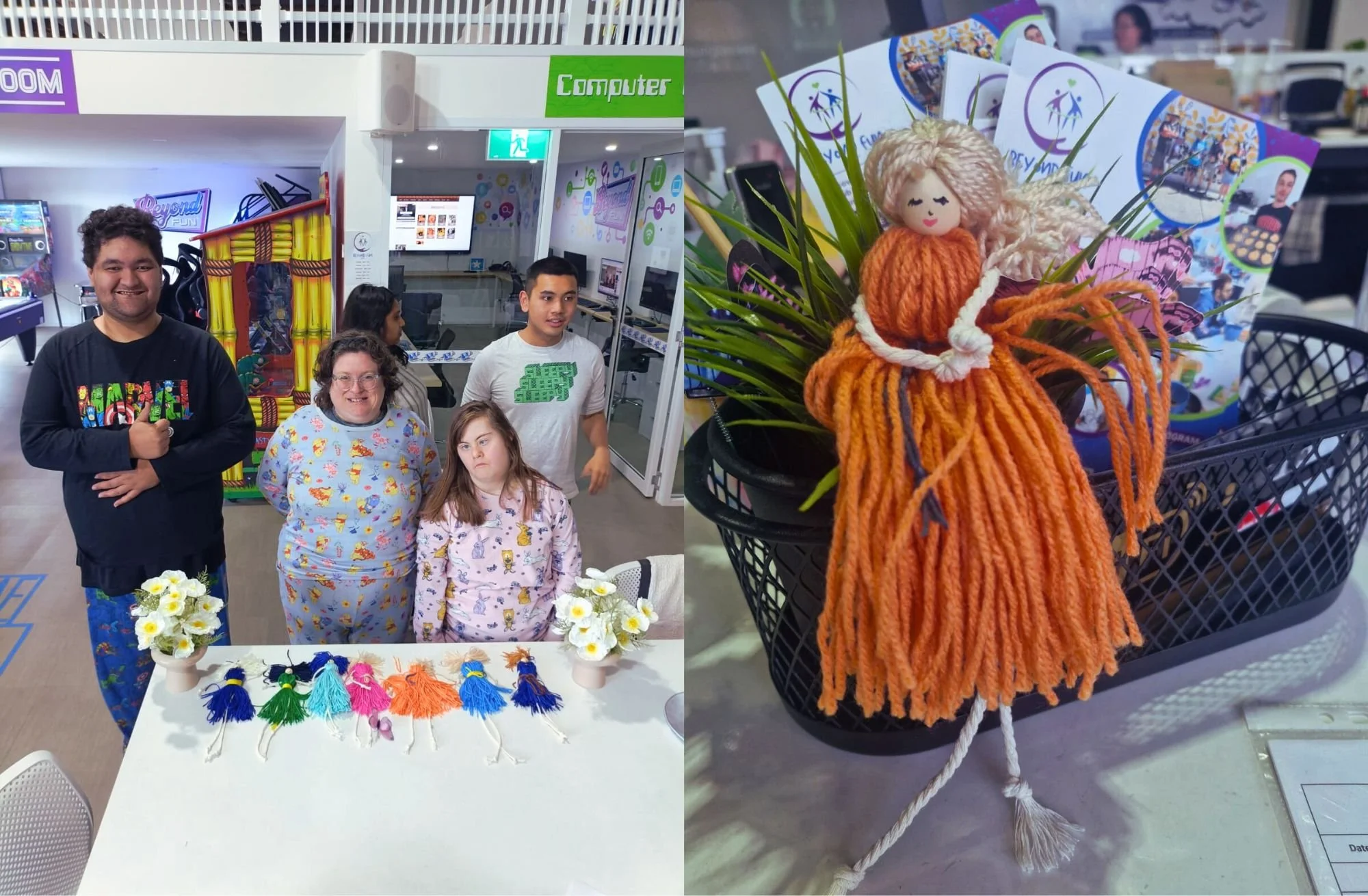 Pyjama Party Magic: Cozy Vibes &amp; Creative Yarn Dolls at Beyond Fun!