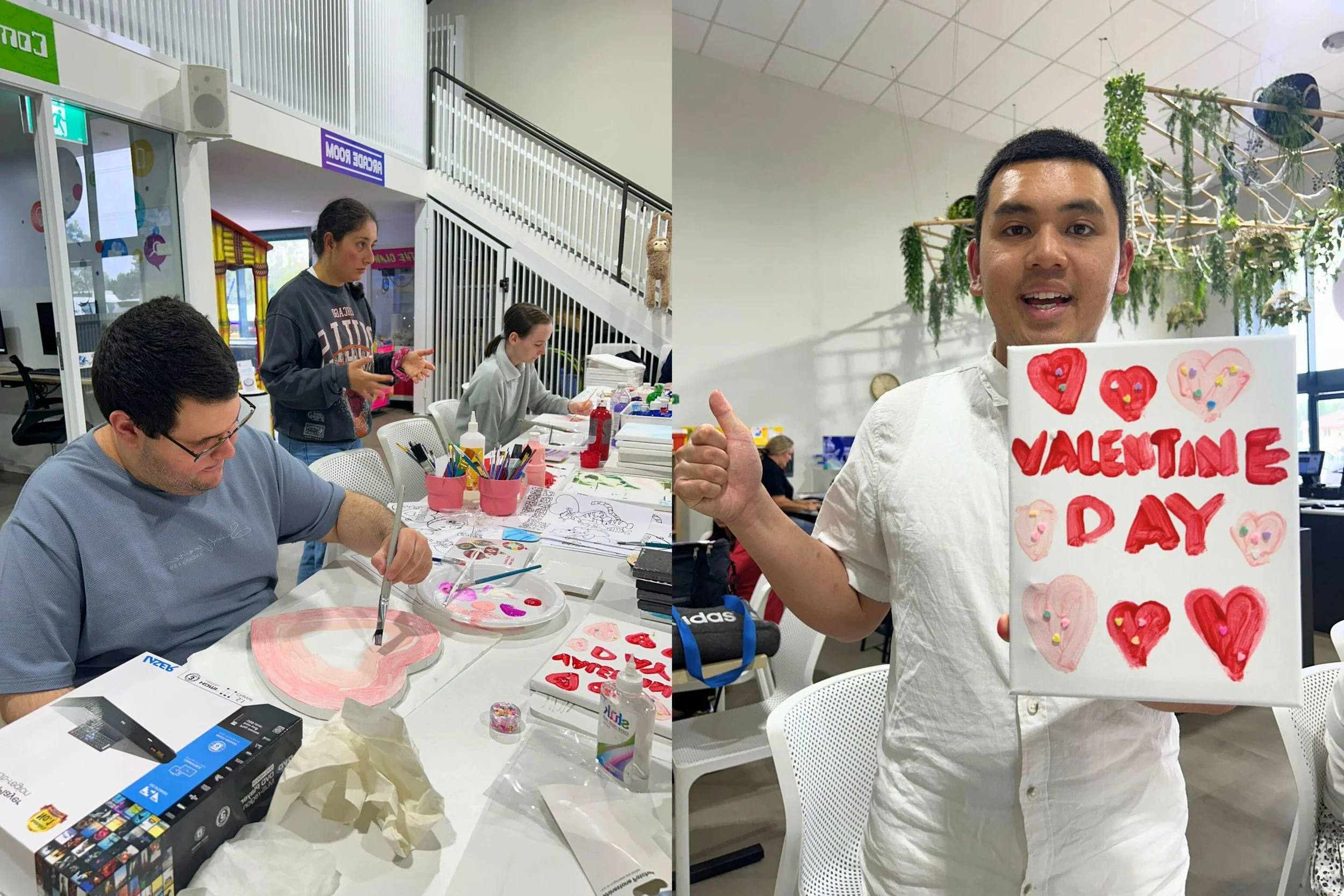 Love, Laughter &amp; UNO: Valentine’s Day Art at Beyond Fun!