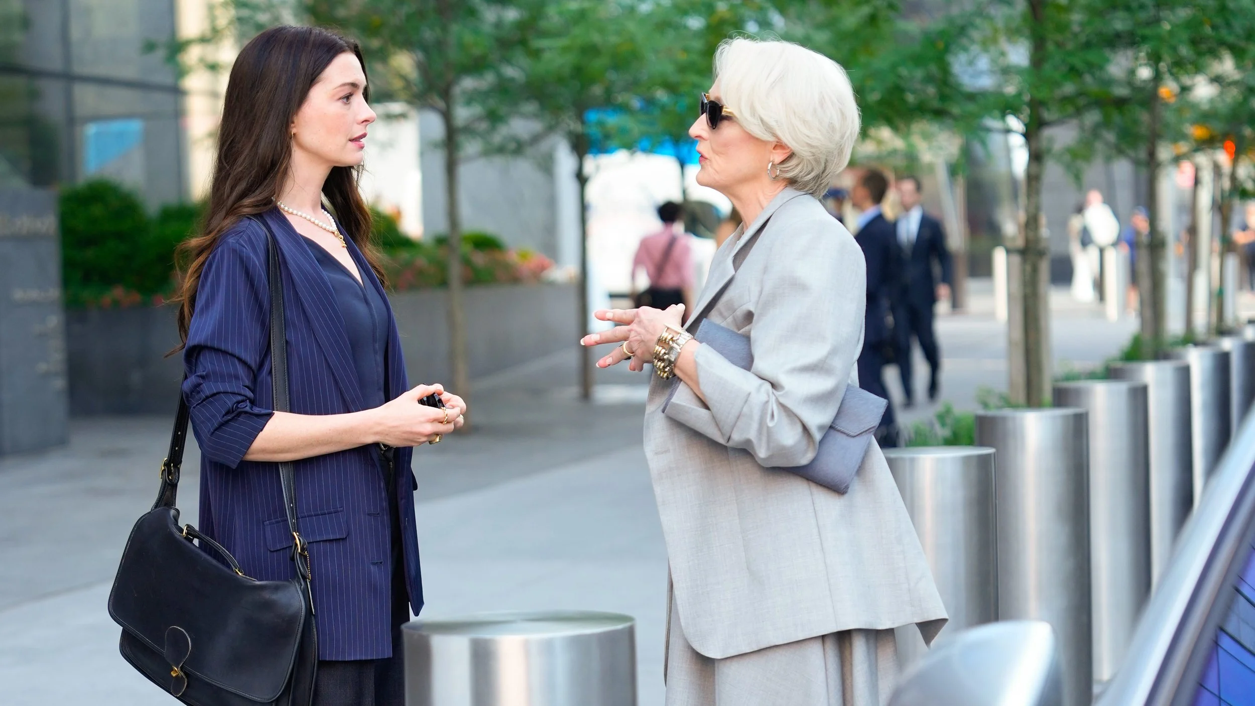 Anne Hathaway and Meryl Streep in The Devil Wears Prada 2 | Credit: 20th Century Studios