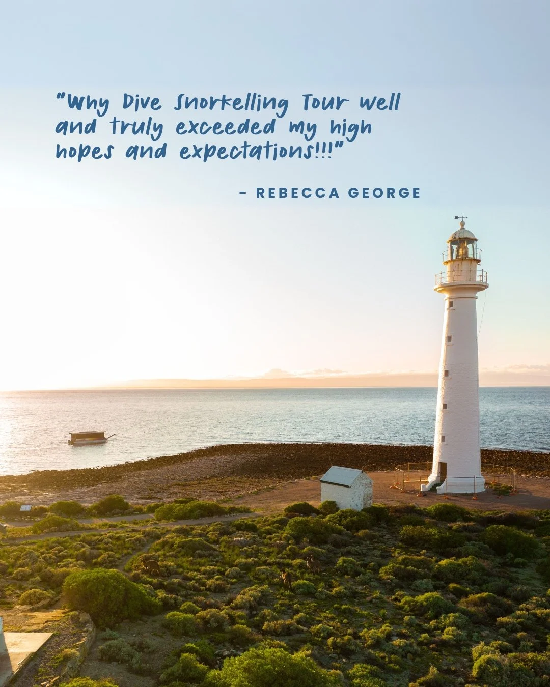 ✨ &ldquo;Exceeded my high hopes and expectations!!!&rdquo; ✨
Rebecca had been dreaming of snorkelling with the Giant Cuttlefish for years and we&rsquo;re so stoked we could help make it unforgettable!

From expert guides (shoutout to our favourite Be