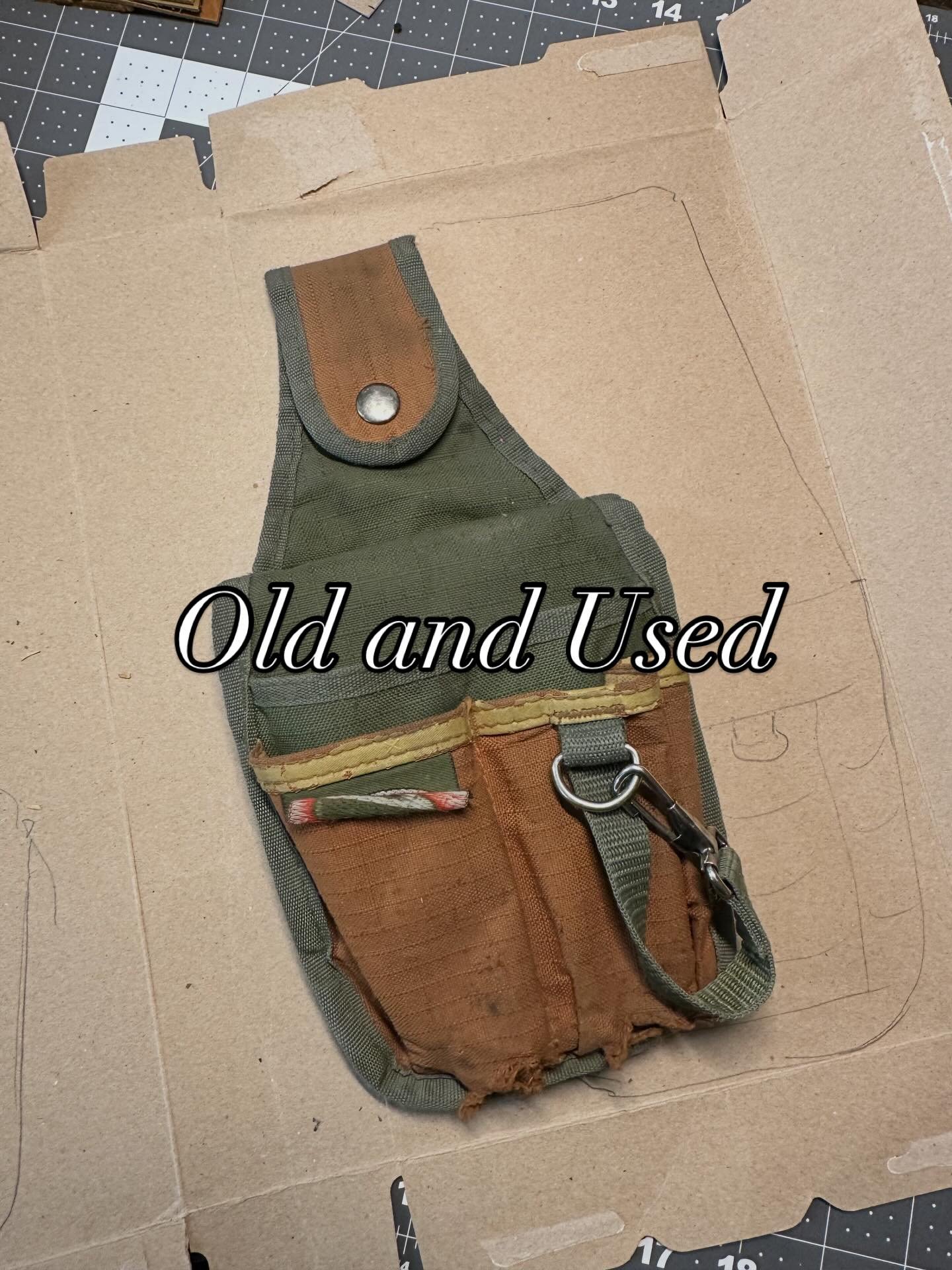 Custom Vibes - When someone requests CFLeatherCo to make something that will outlast an original item that they have used past its limits, there is a chance that it can be done. Like in the case of this worn down Tool Pouch. Check out the difference!