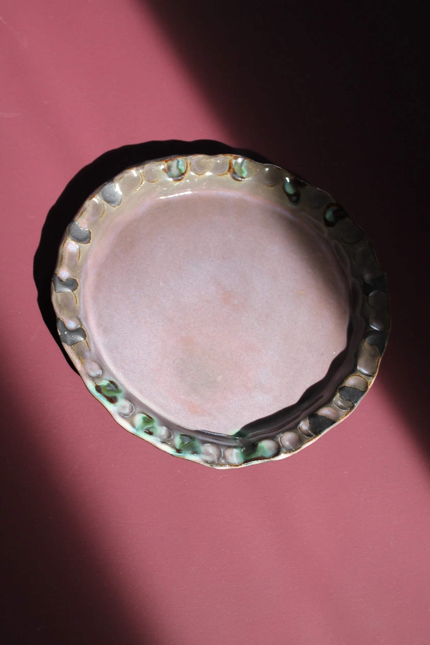 Lace rim plate