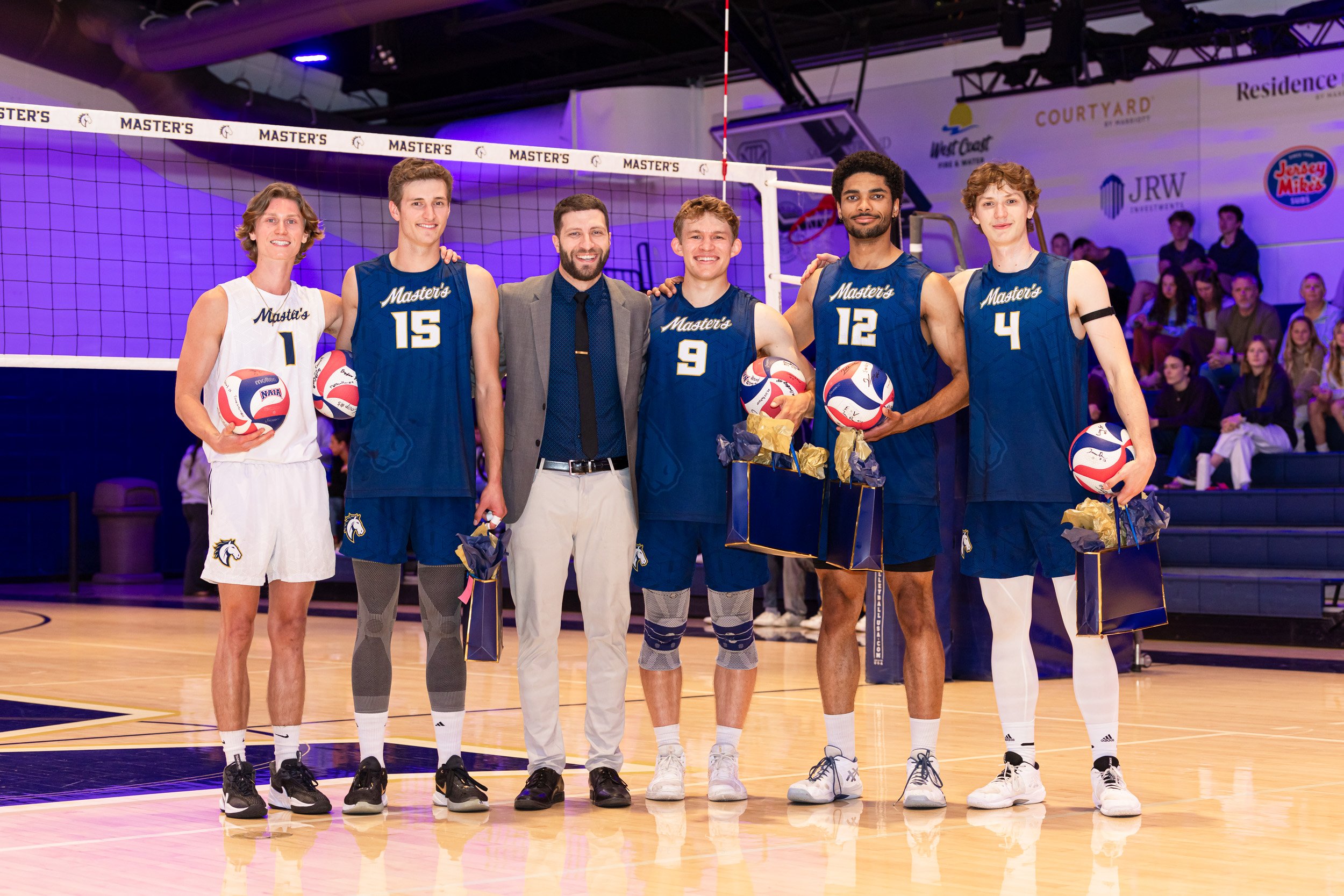 The Master’s Men’s Volleyball Senior Night