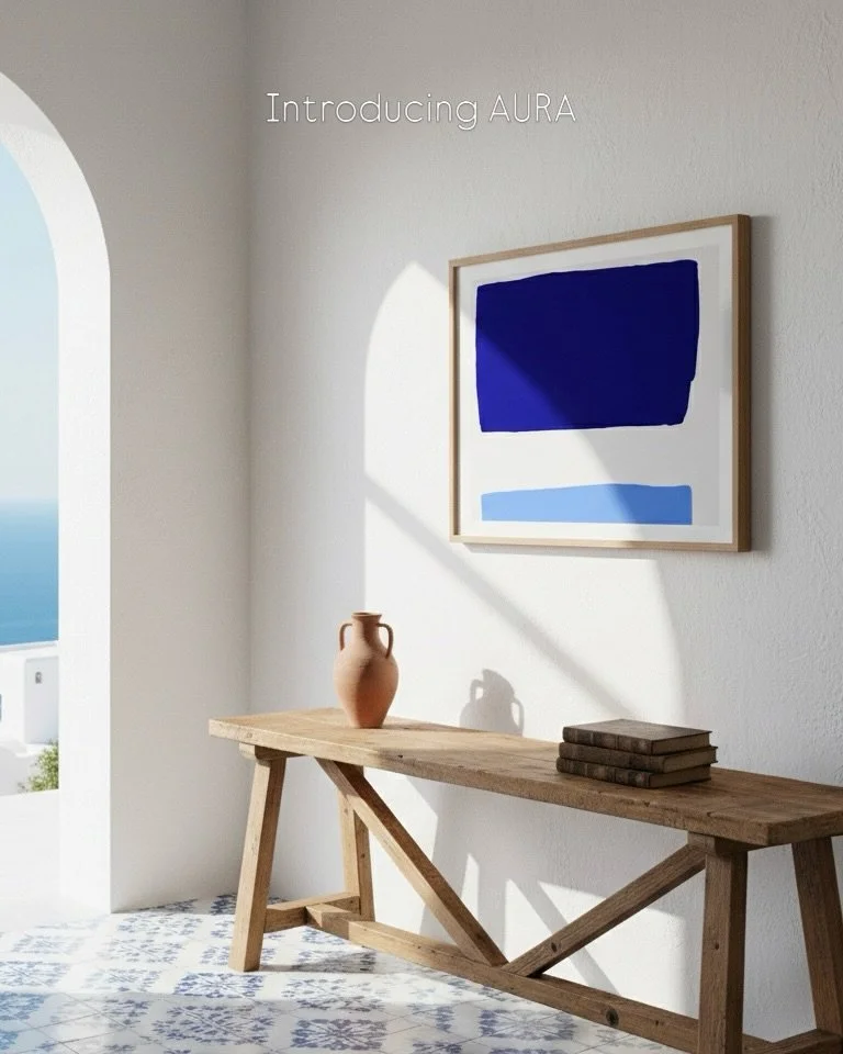A U R A | Our new design, rooted in abstraction and stillness.

Born from a hand-painted acrylic study, Aura is now available in curated colorways to resonate with your unique interior.

✨Launch offer of 15%  for all the subscribers is already in you