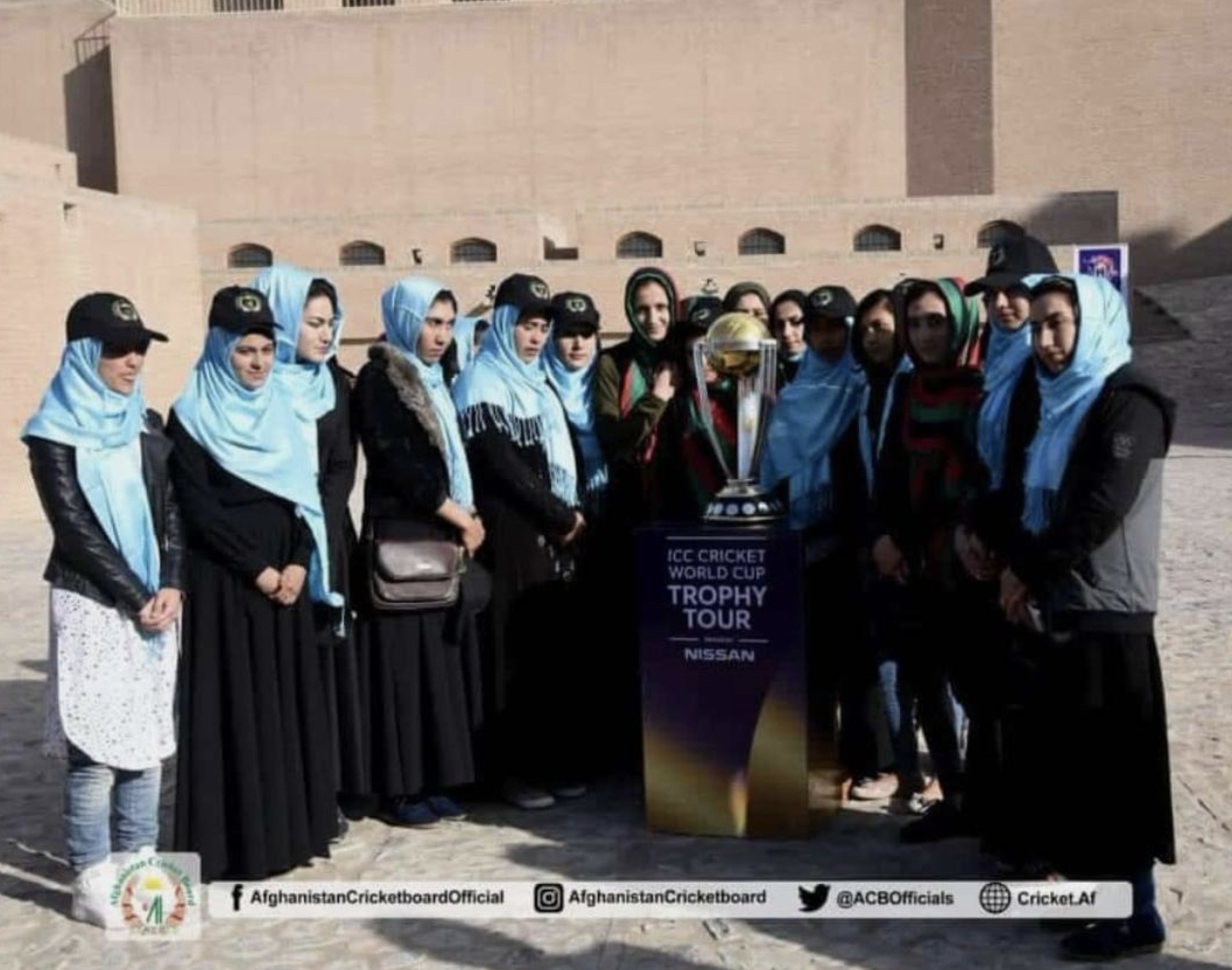 The Herat Team in 2019, during the Trophy Tour in Afghanistan.