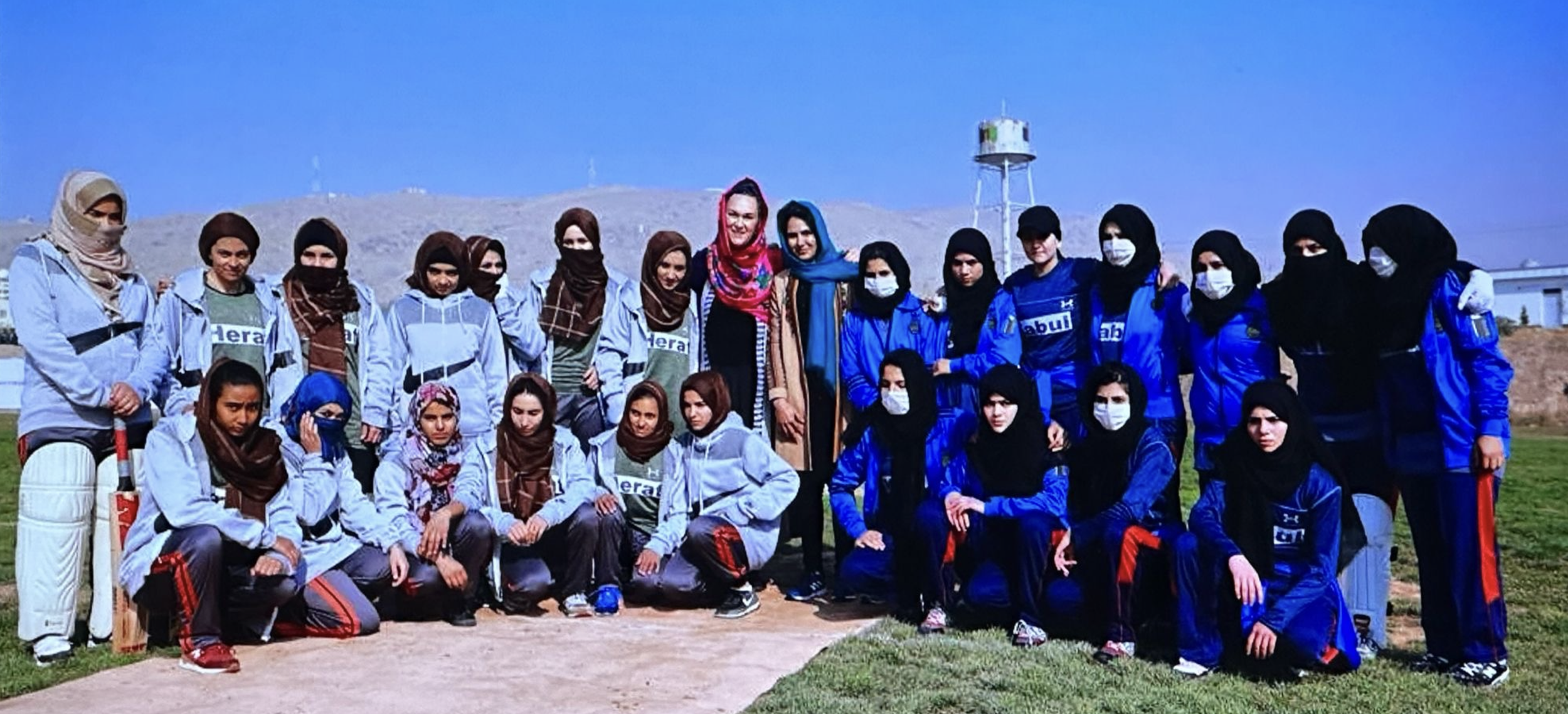 2019, The Herat Team (left) and the Kabul team.