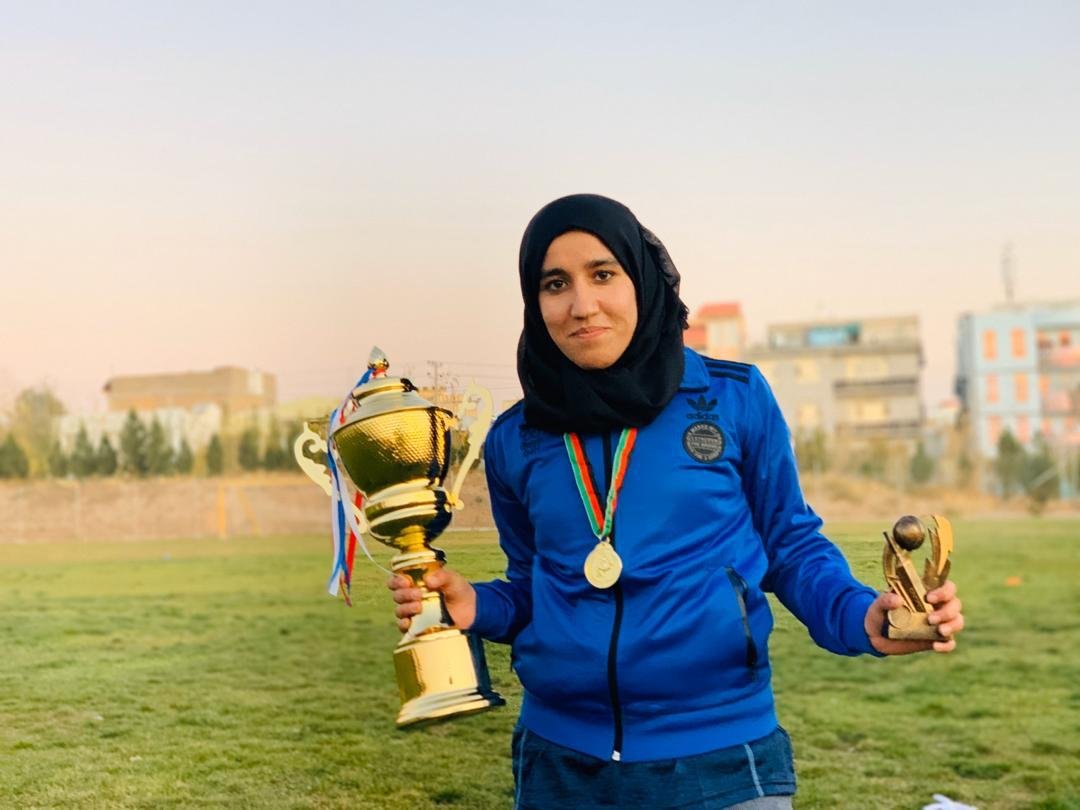 Team Captain, Nahida Sapan with the spoils.