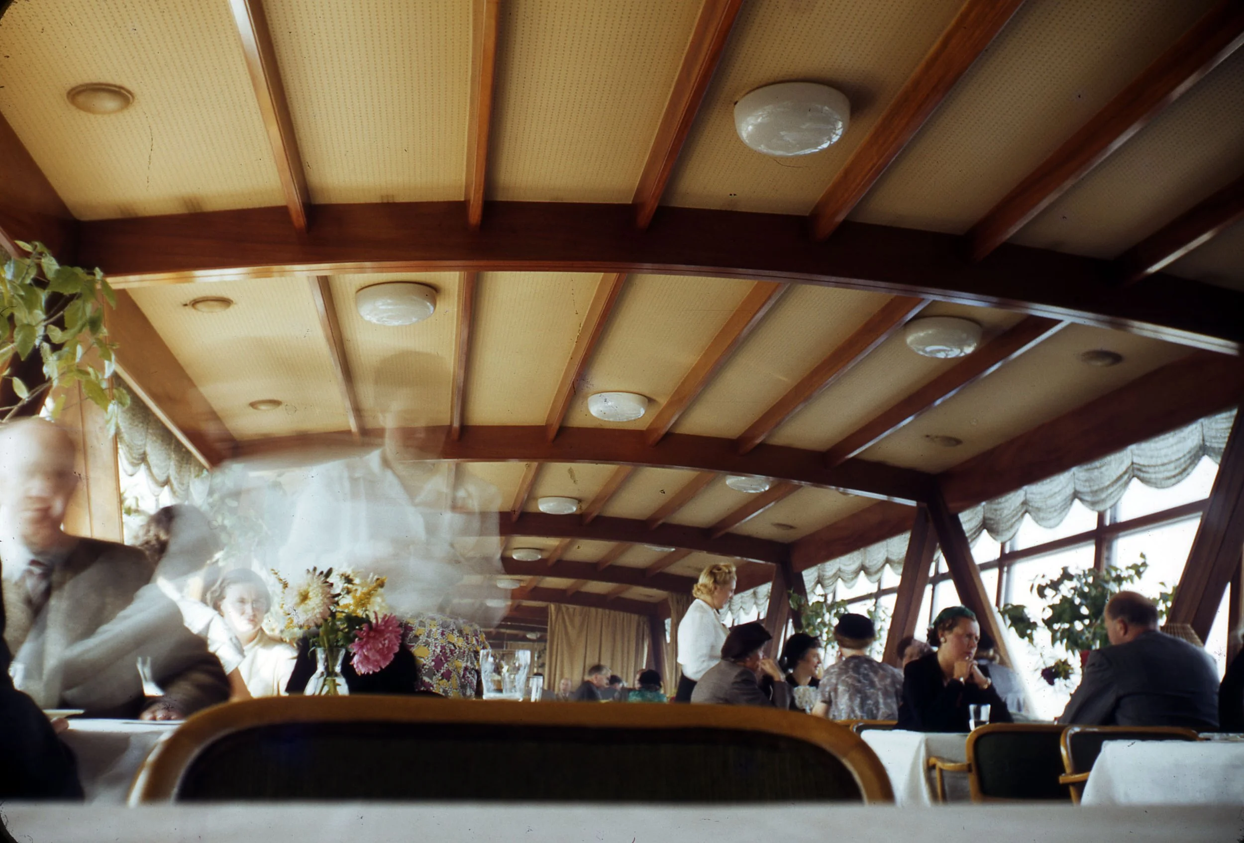 Interior of the Gondolen Restaurant, Stockholm,Sweden Photo: Robin Boyd, 1950 Civic 