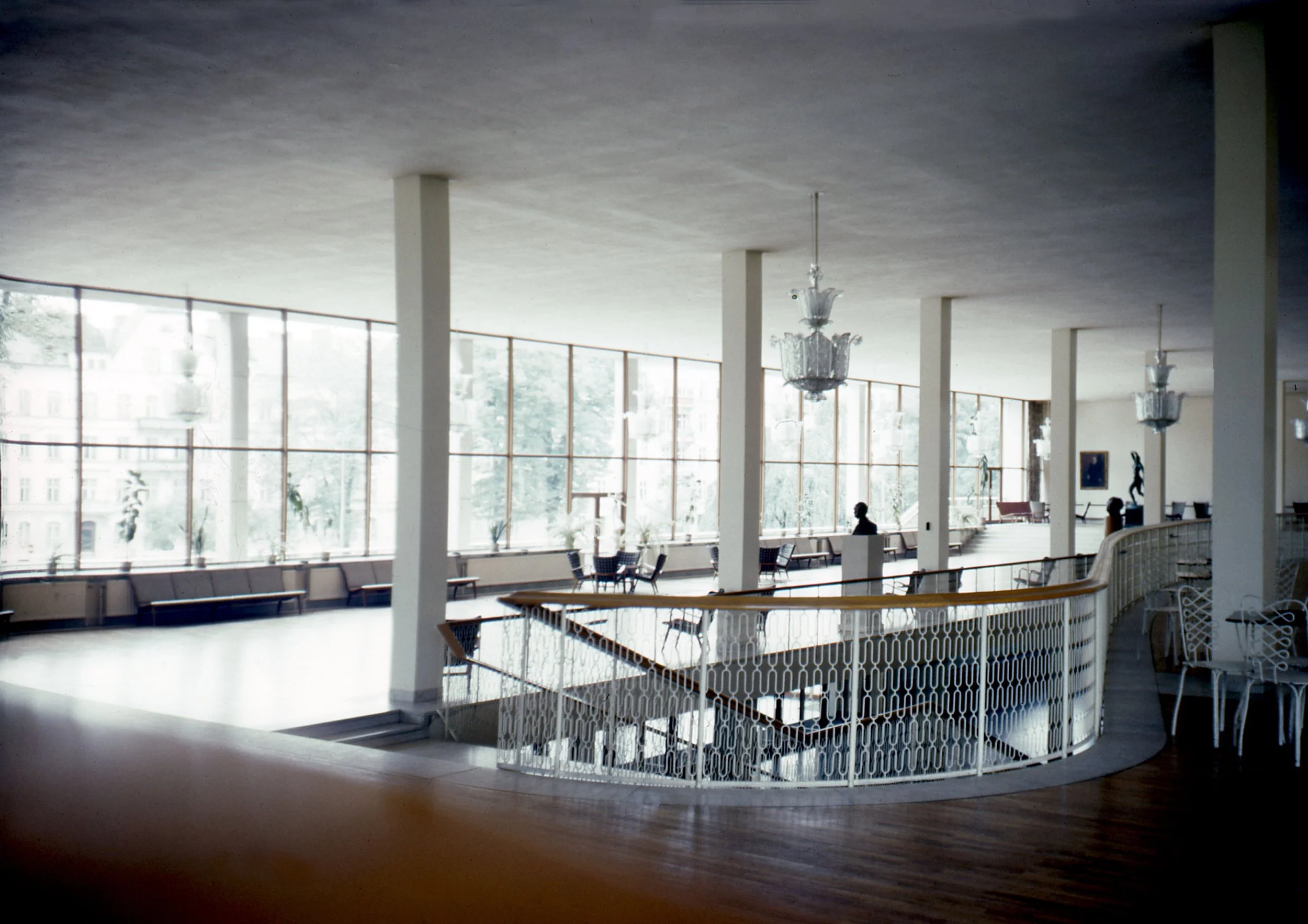 Theatre lobby Malmö Opera House, Malmö, Sweden  (Sigurd Lewerentz, 1944) Photo: Robin Boyd, 1950 Civic 
