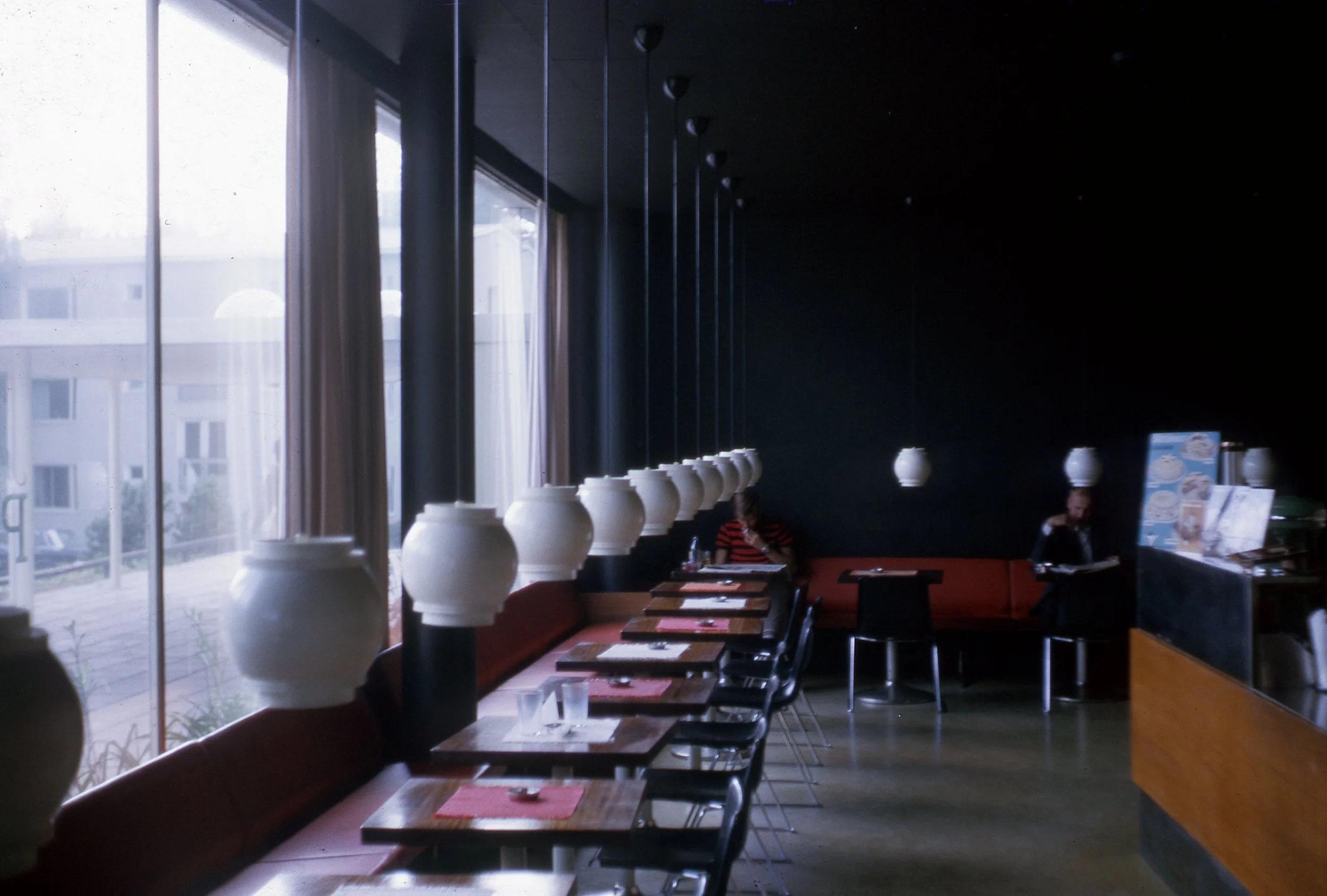 Tapiola Café, Tapiola, Finland (Aarne Ervi, 1962) Photo: Robin Boyd, 1964 Civic 