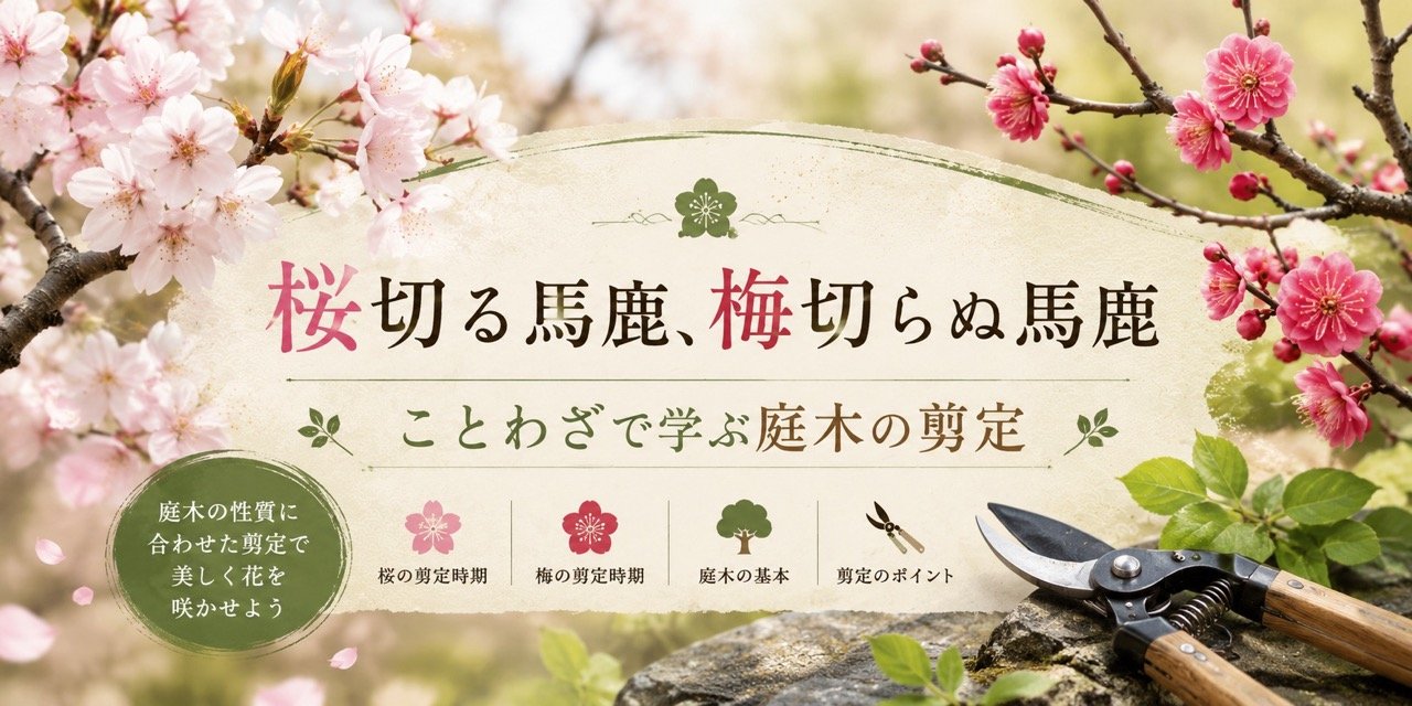 桜切る馬鹿、梅切らぬ馬鹿：ことわざで学ぶ庭木の知識