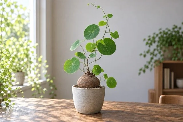 ステファニア・エレクタの育て方｜芽出し・水やり・冬越しと丸い葉を楽しむコツ