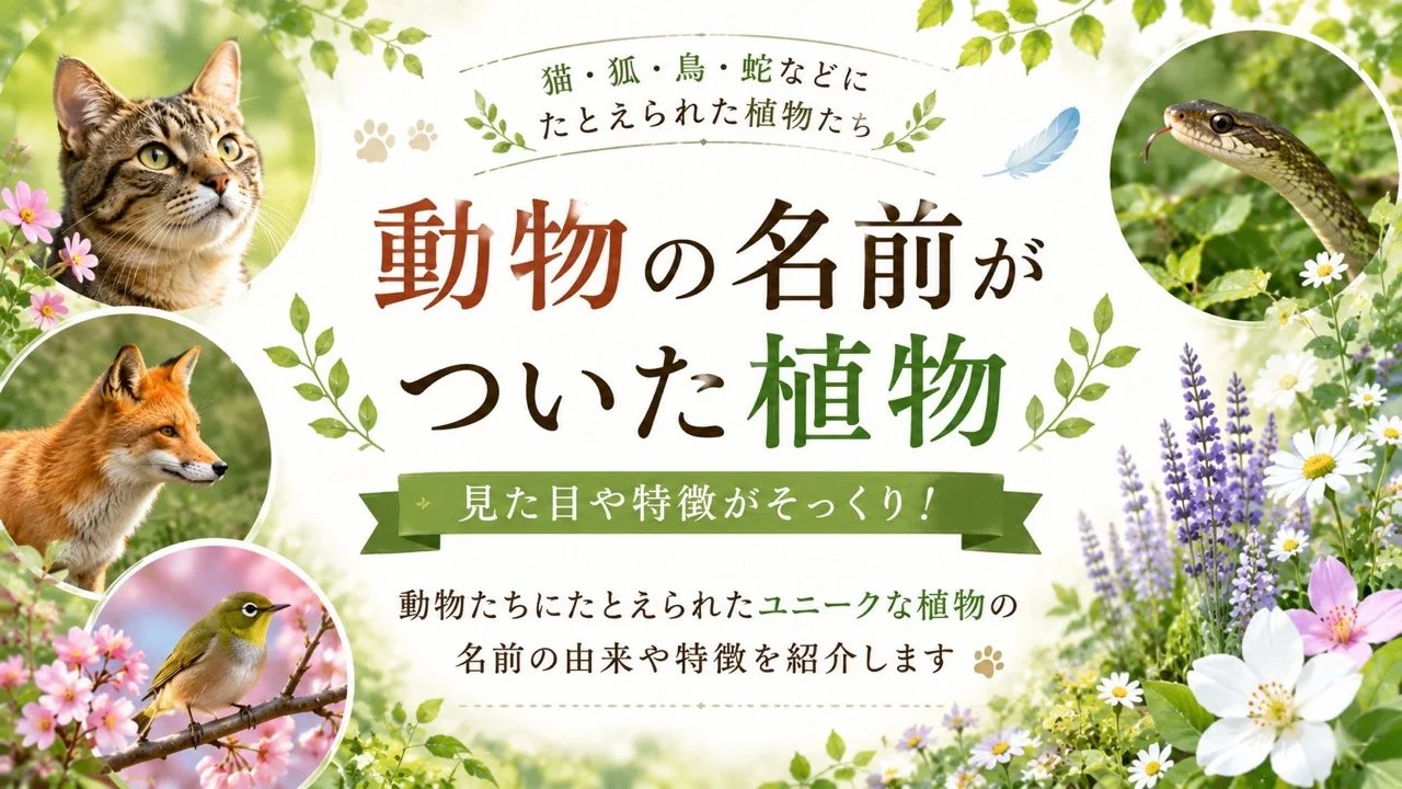 動物の名前がついた植物