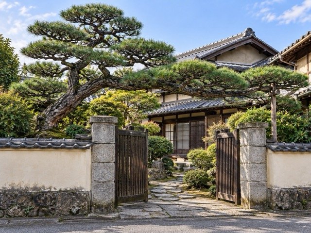 仕立てもの玄関松