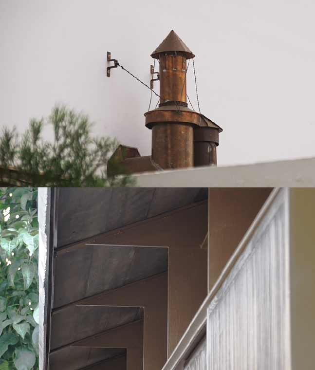 SongChuanJu Tainan housing, new build house with vintage wooden window, door  reuse
