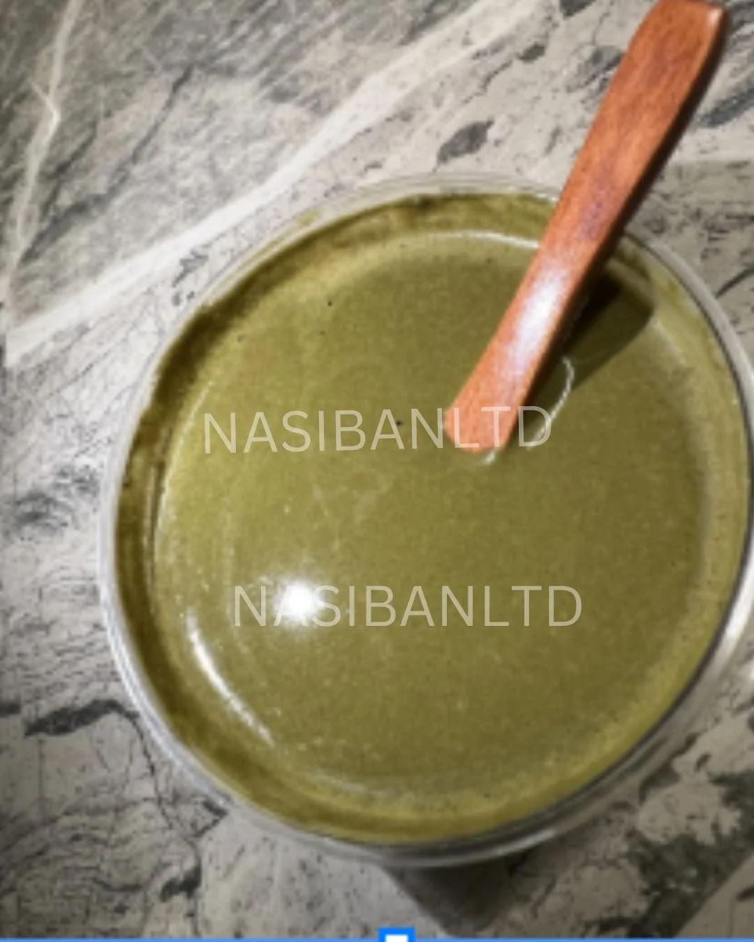Nasiban's Herbal Hair Powder mixed paste.
