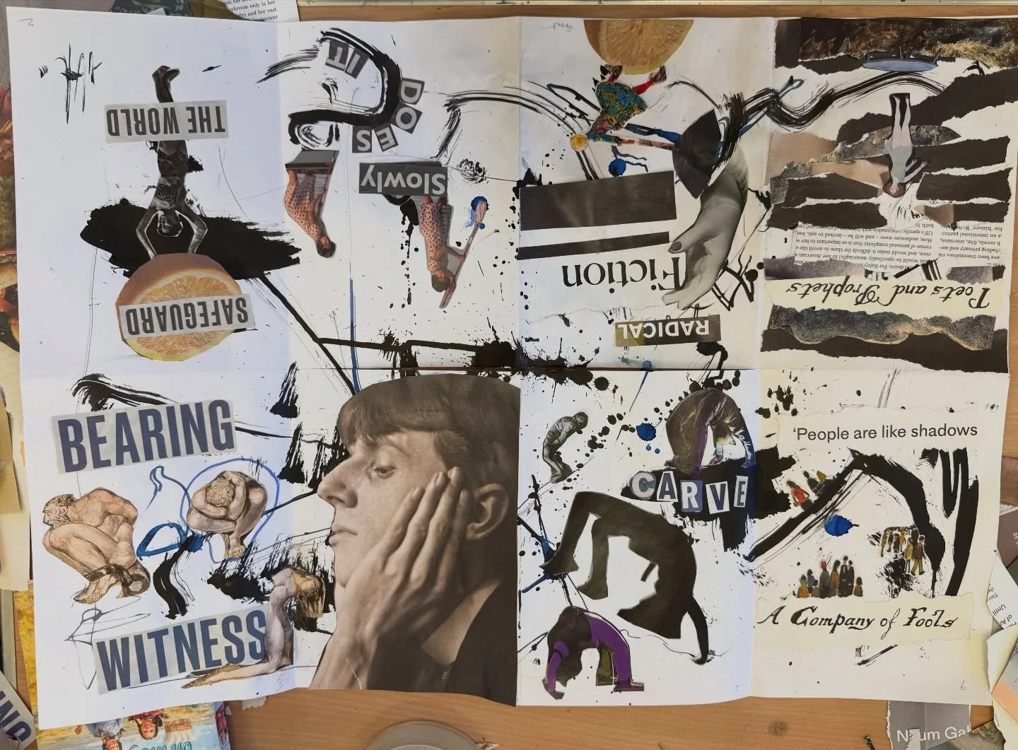 Excellent day with @jeremy_r_morgan and @warehouseartschool working on zines and altering books. Indulged in some dada-esque surrealism and had an awesome time. Really pleased with the outcome and planning to have these made up for the zine fair @bod