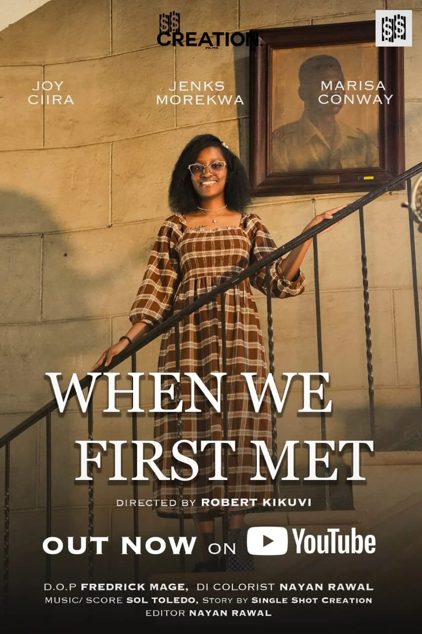 Film poster for 'When We First Met,' showcased during Mini Movie Marathon Vol.3 at Unseen Cinema, Nairobi.