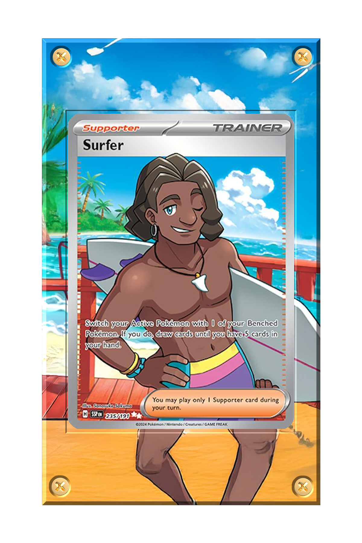 sv8-235 - Pokemon - Surfer - 235191 - SV08 Surging Sparks (SV08) Card.png