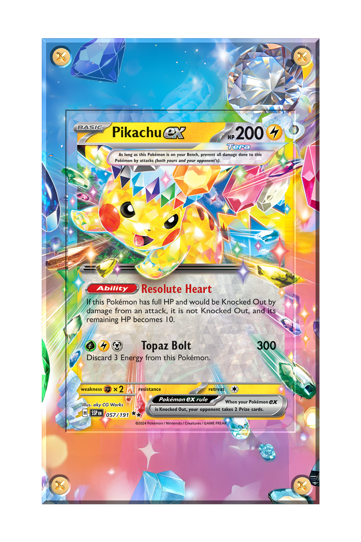 sv8-57 - Pokemon - Pikachu ex - 057191 - SV08 Surging Sparks (SV08) Card.png